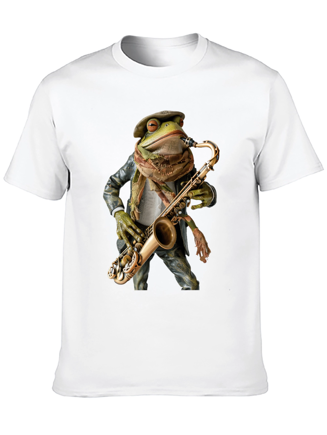 Jazz Frog Saxophone T-Shirt - Cool Musician Tee