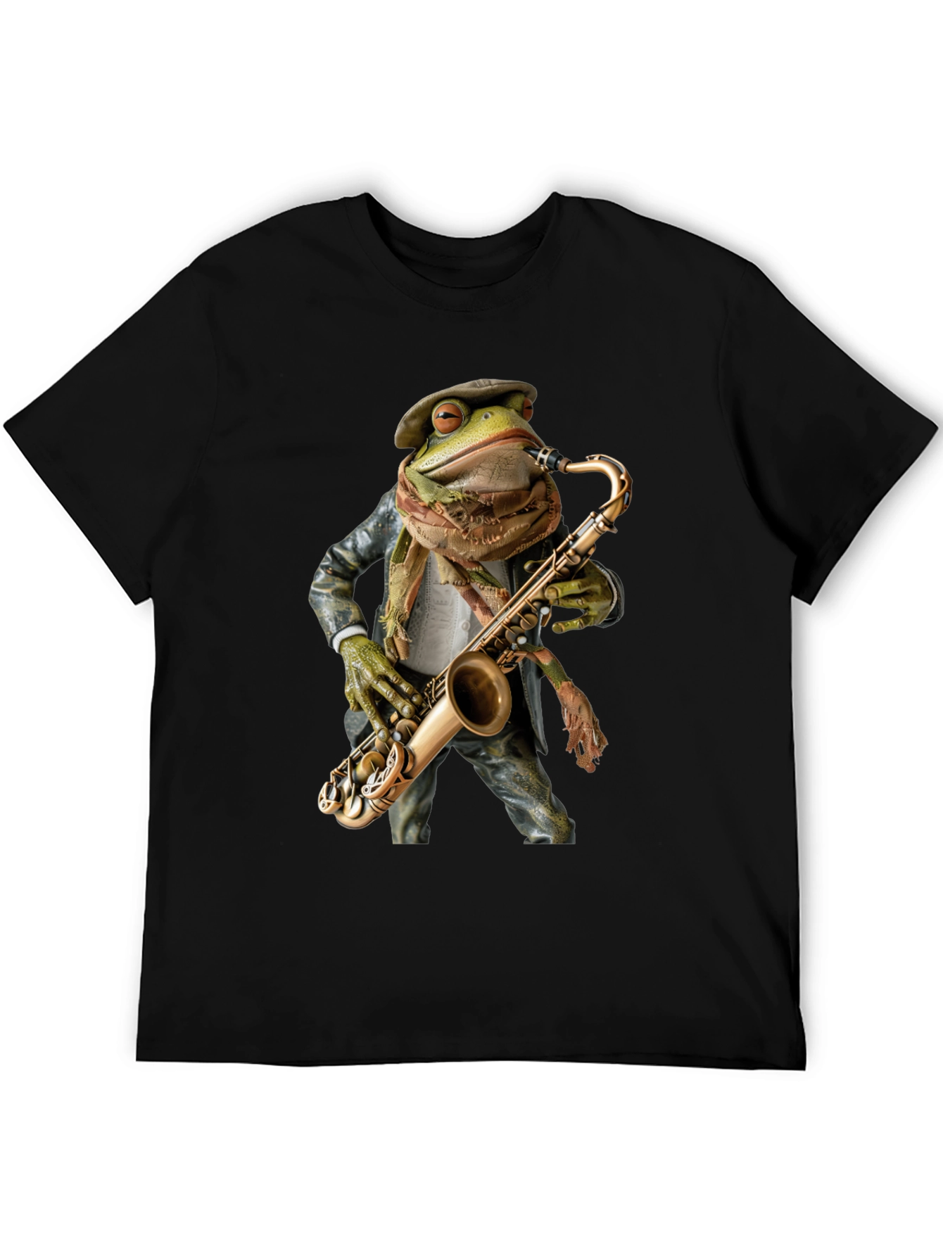 Jazz Frog Saxophone T-Shirt - Cool Musician Tee