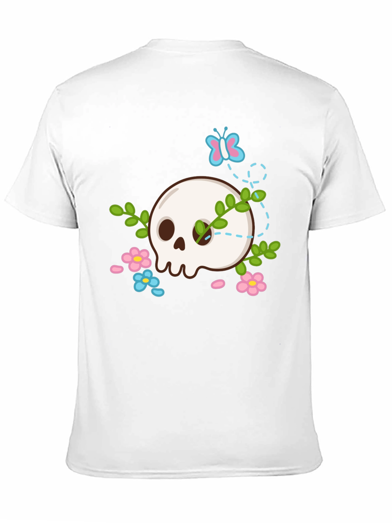 Skull & Flowers Graphic T-Shirt