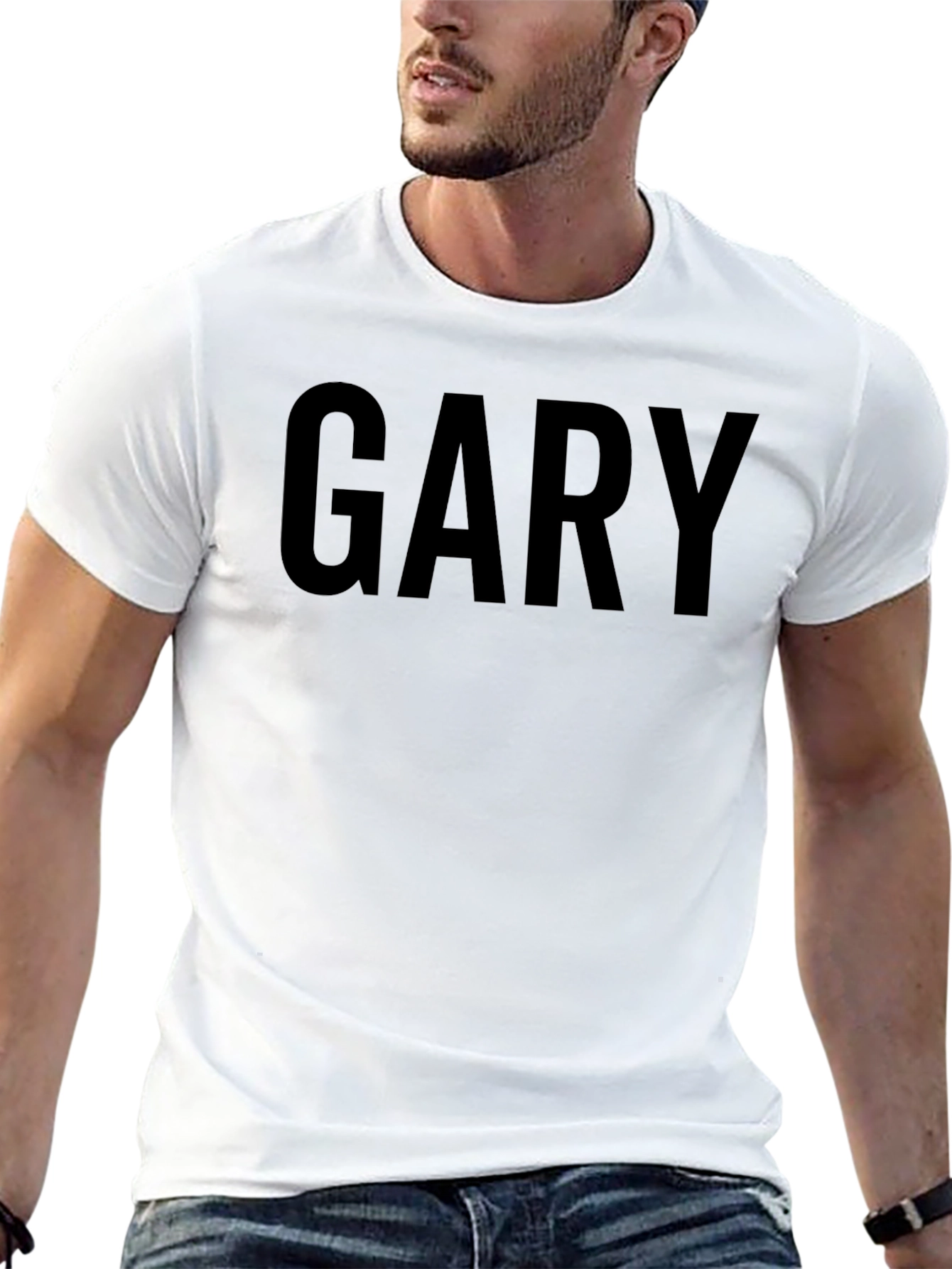 Mens Black Gary Graphic Tee - Casual Wear