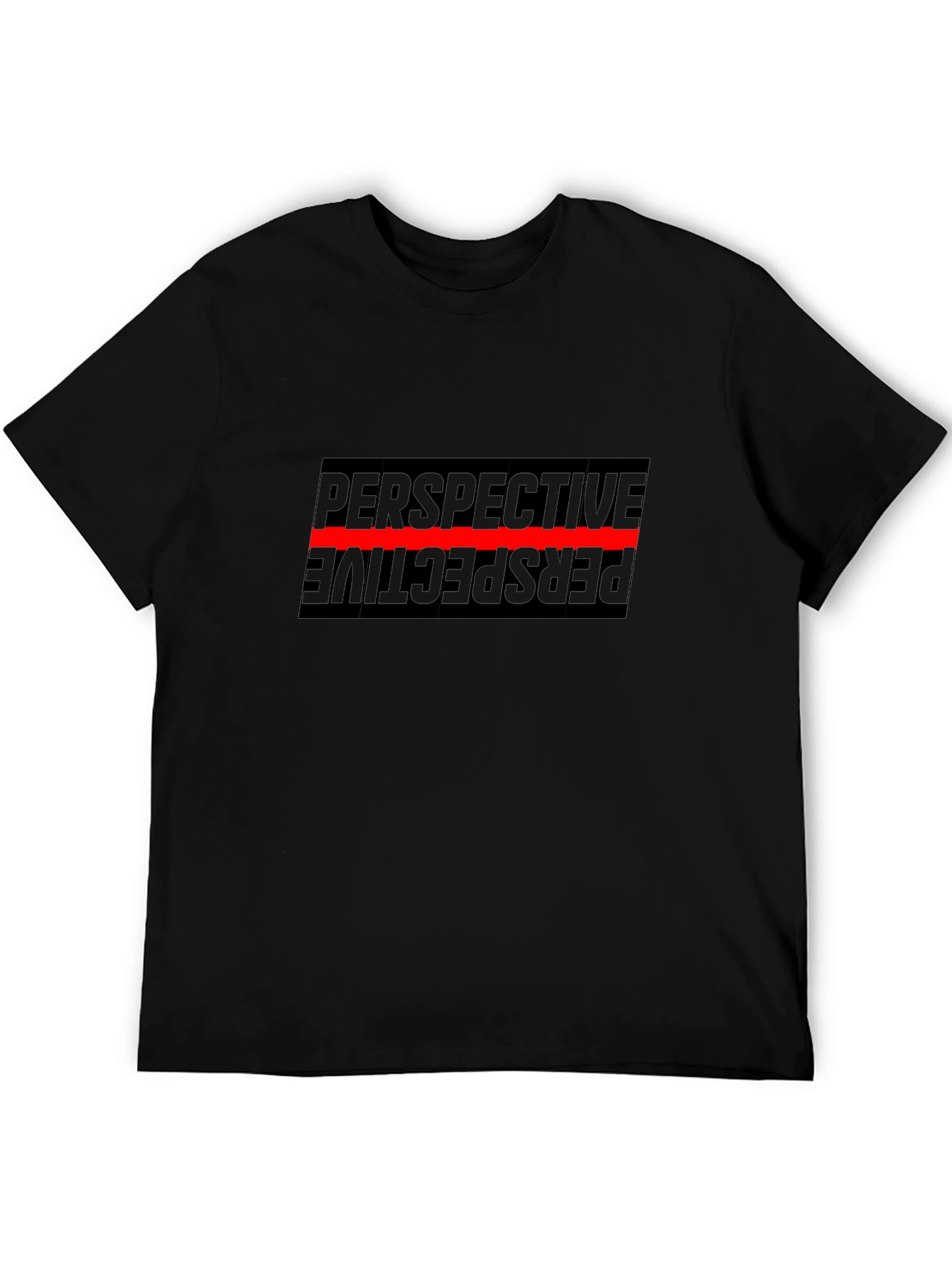 Perspective Graphic T-Shirt - Black