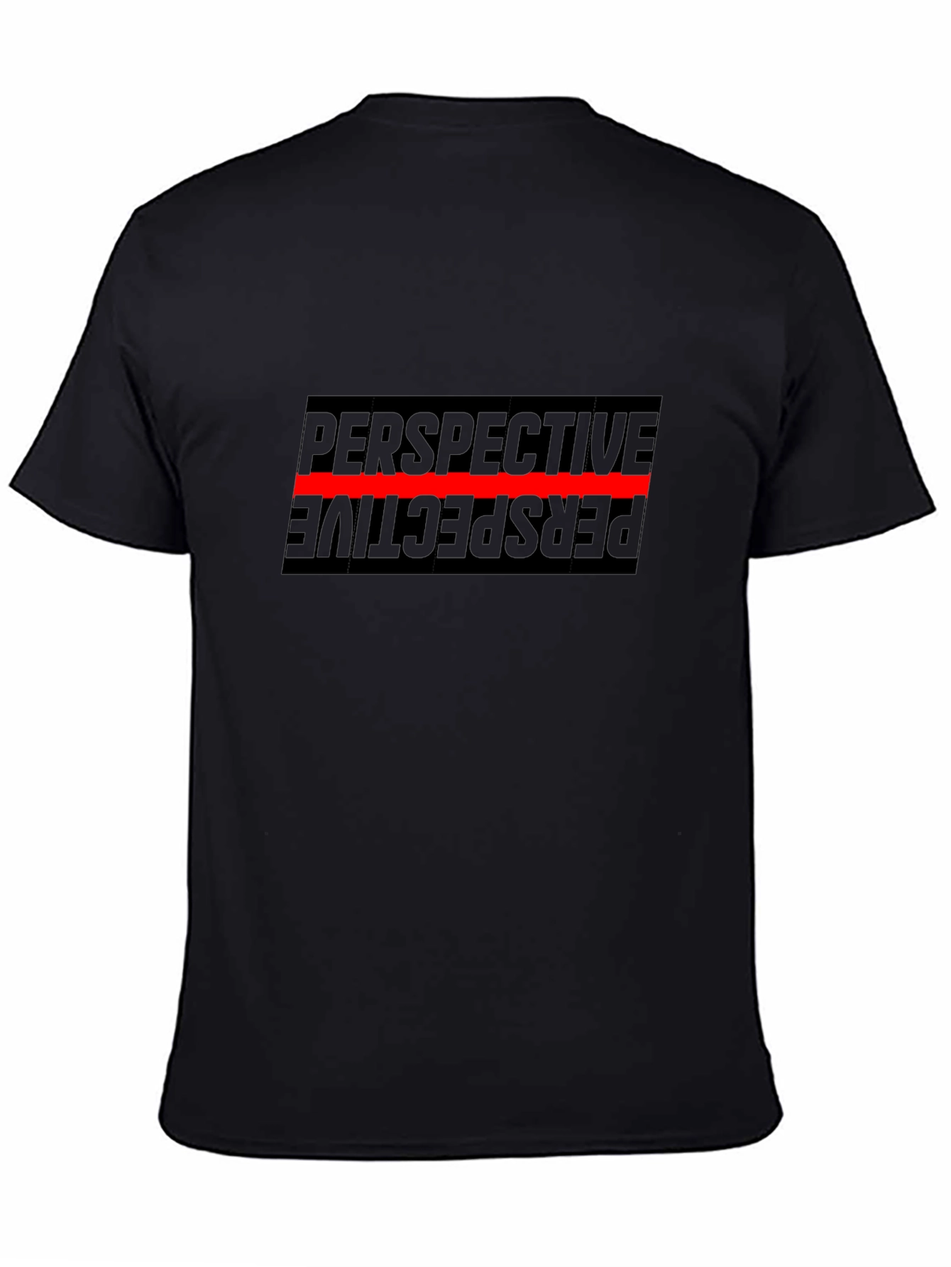 Perspective Graphic T-Shirt - Black