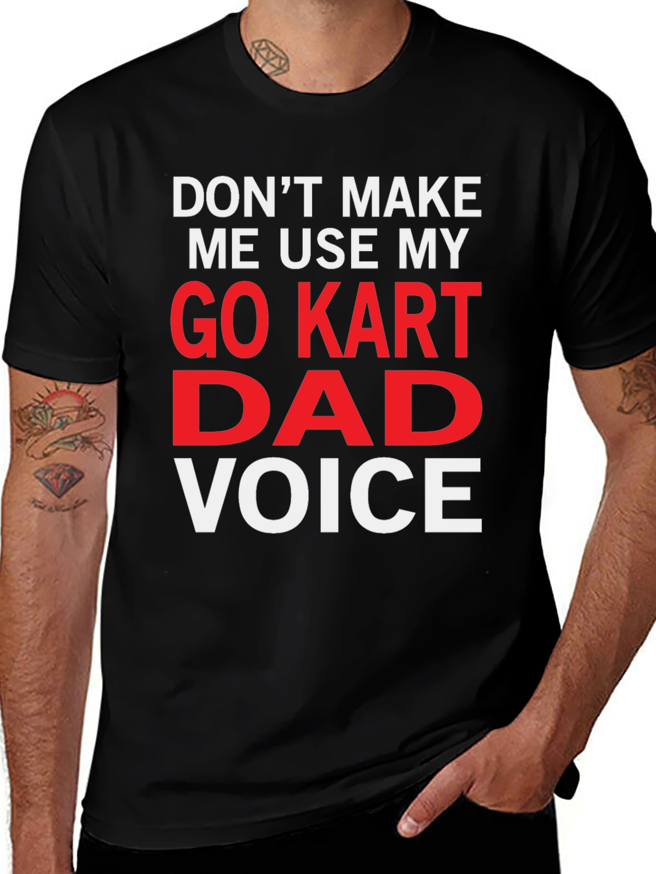 Go Kart Dad Voice Funny T-Shirt