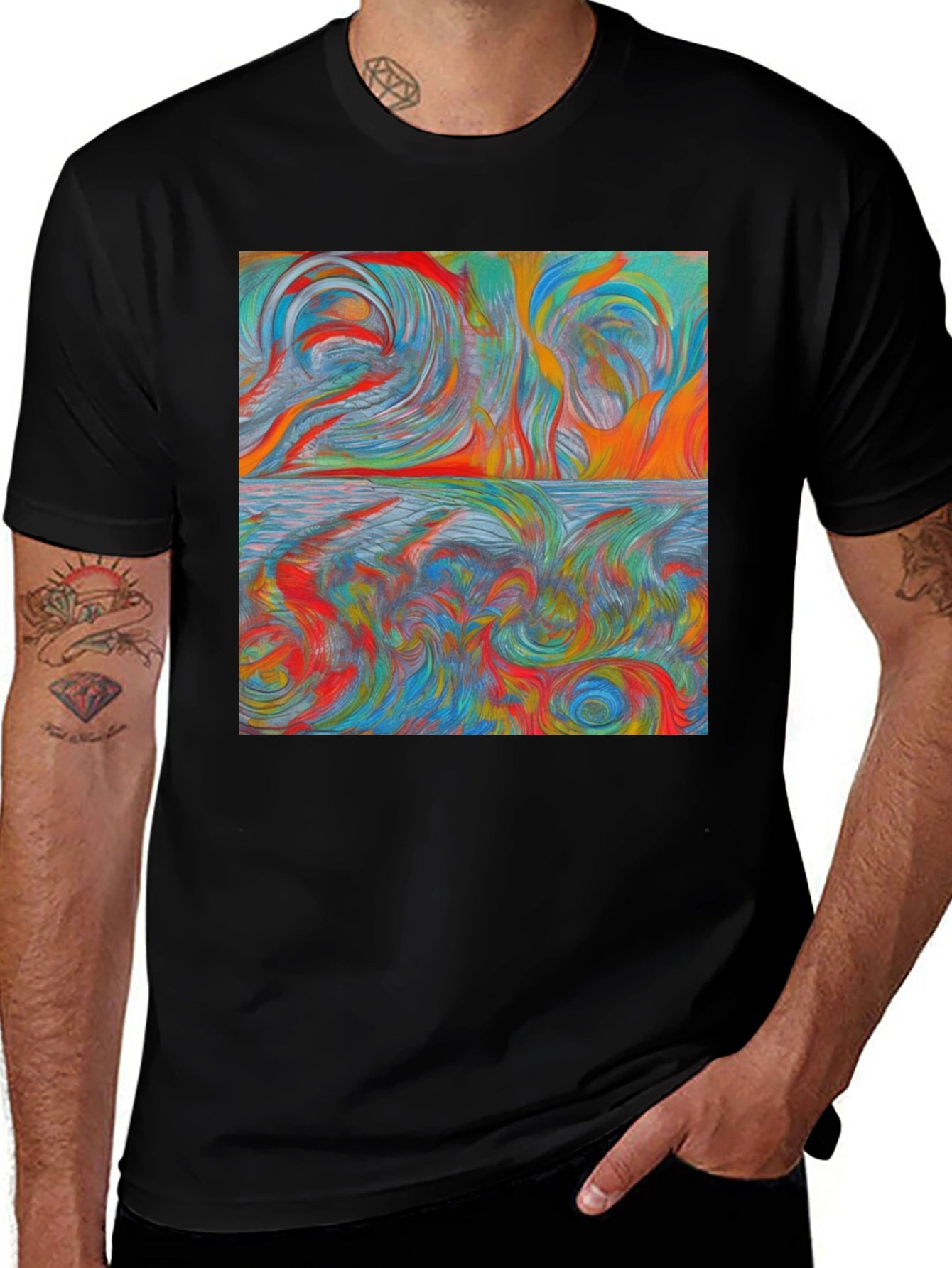 Abstract Swirl Art T-Shirt