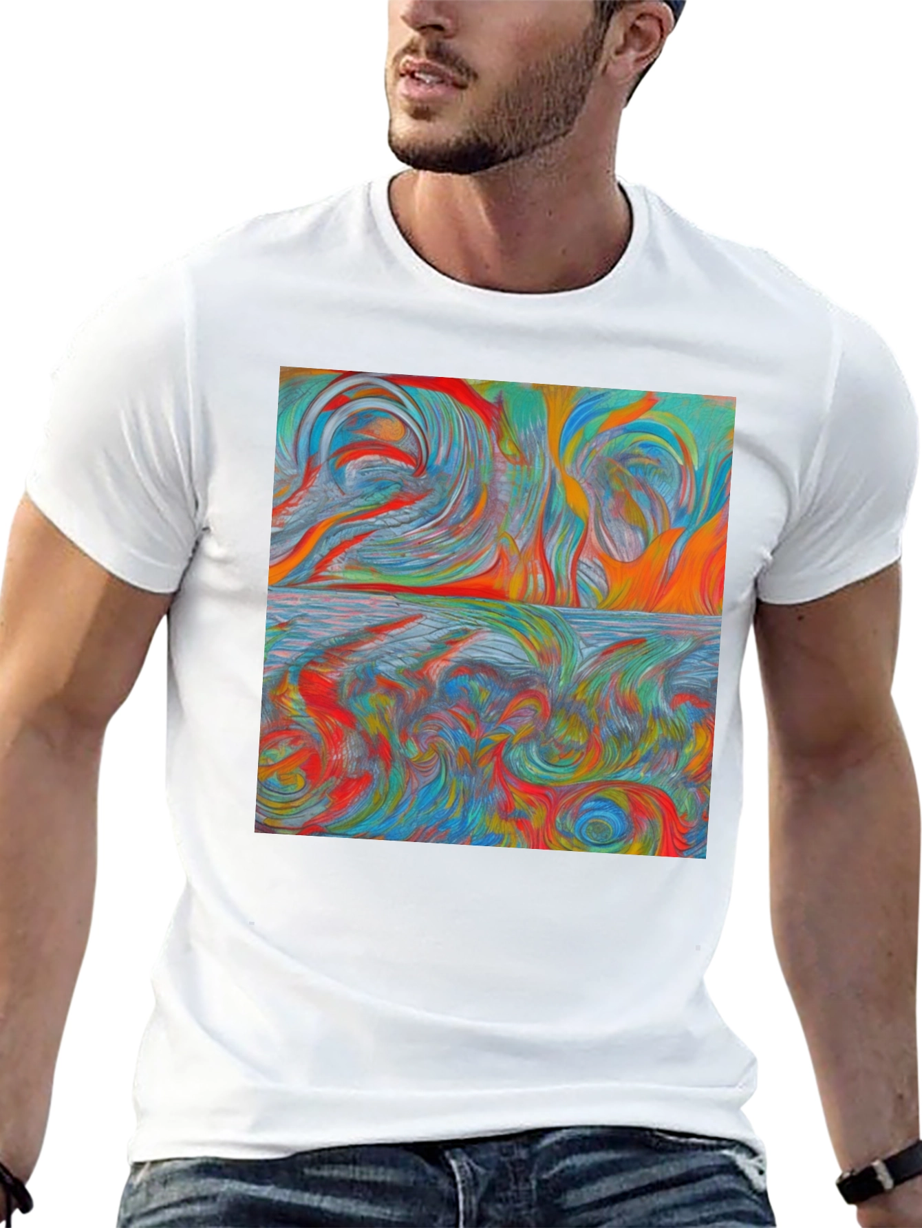 Abstract Swirl Art T-Shirt