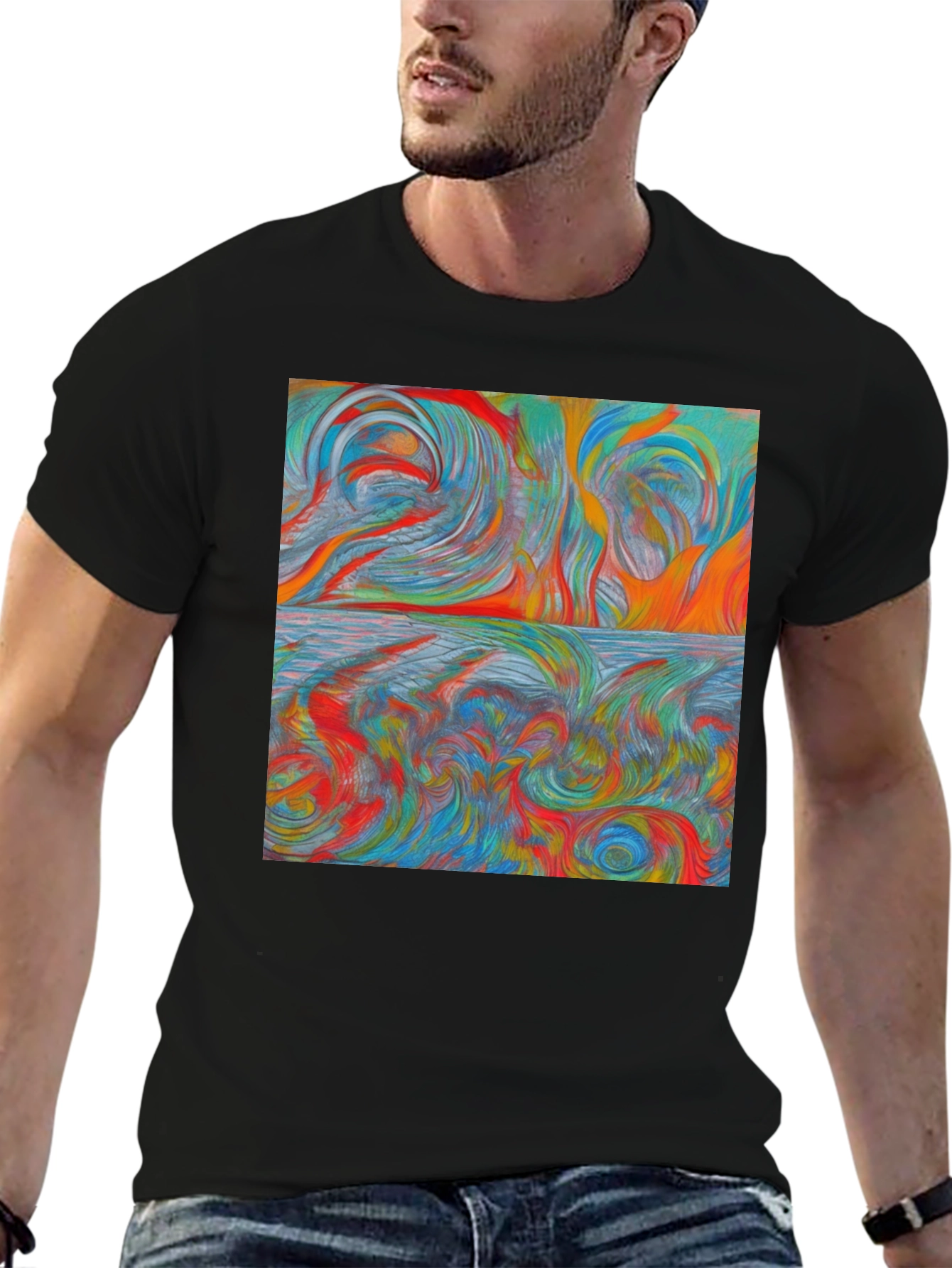 Abstract Swirl Art T-Shirt