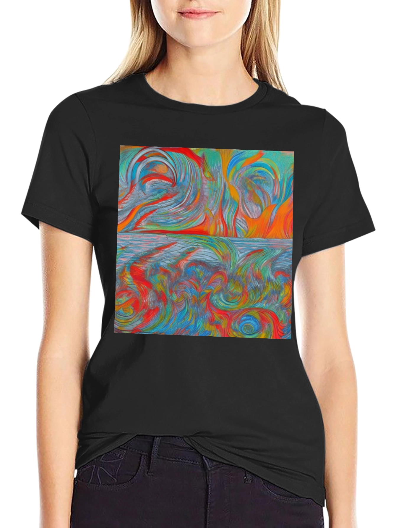 Abstract Swirl Art T-Shirt