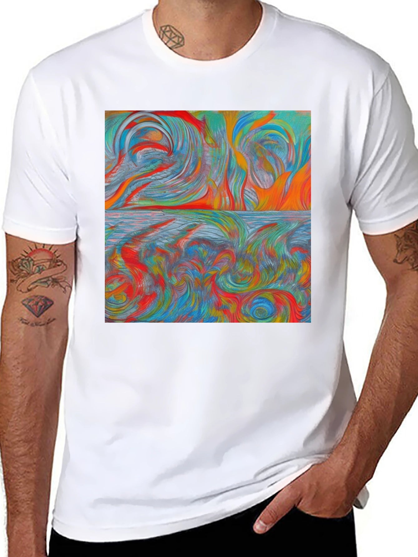 Abstract Swirl Art T-Shirt