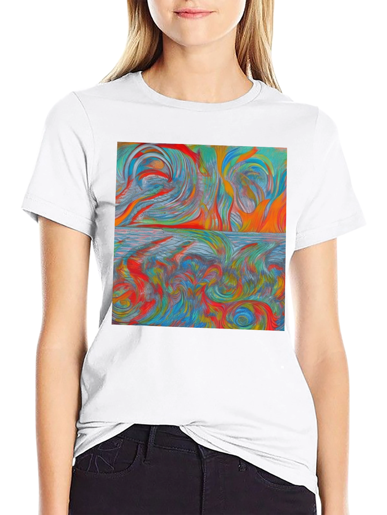 Abstract Swirl Art T-Shirt
