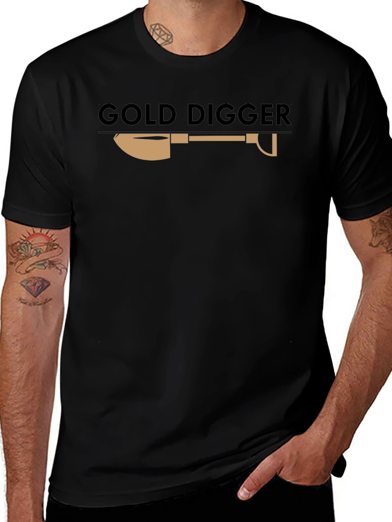 Gold Digger Graphic Tee - Novelty Design T-Shirt