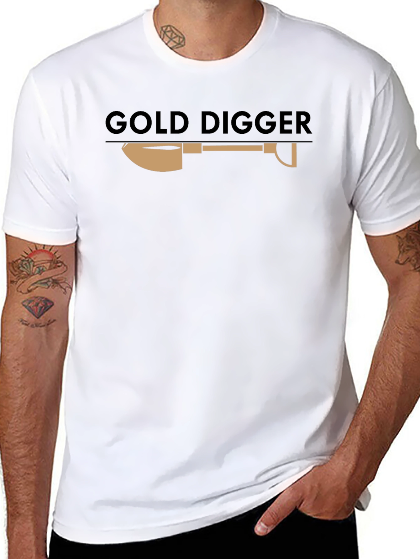 Gold Digger Graphic Tee - Novelty Design T-Shirt