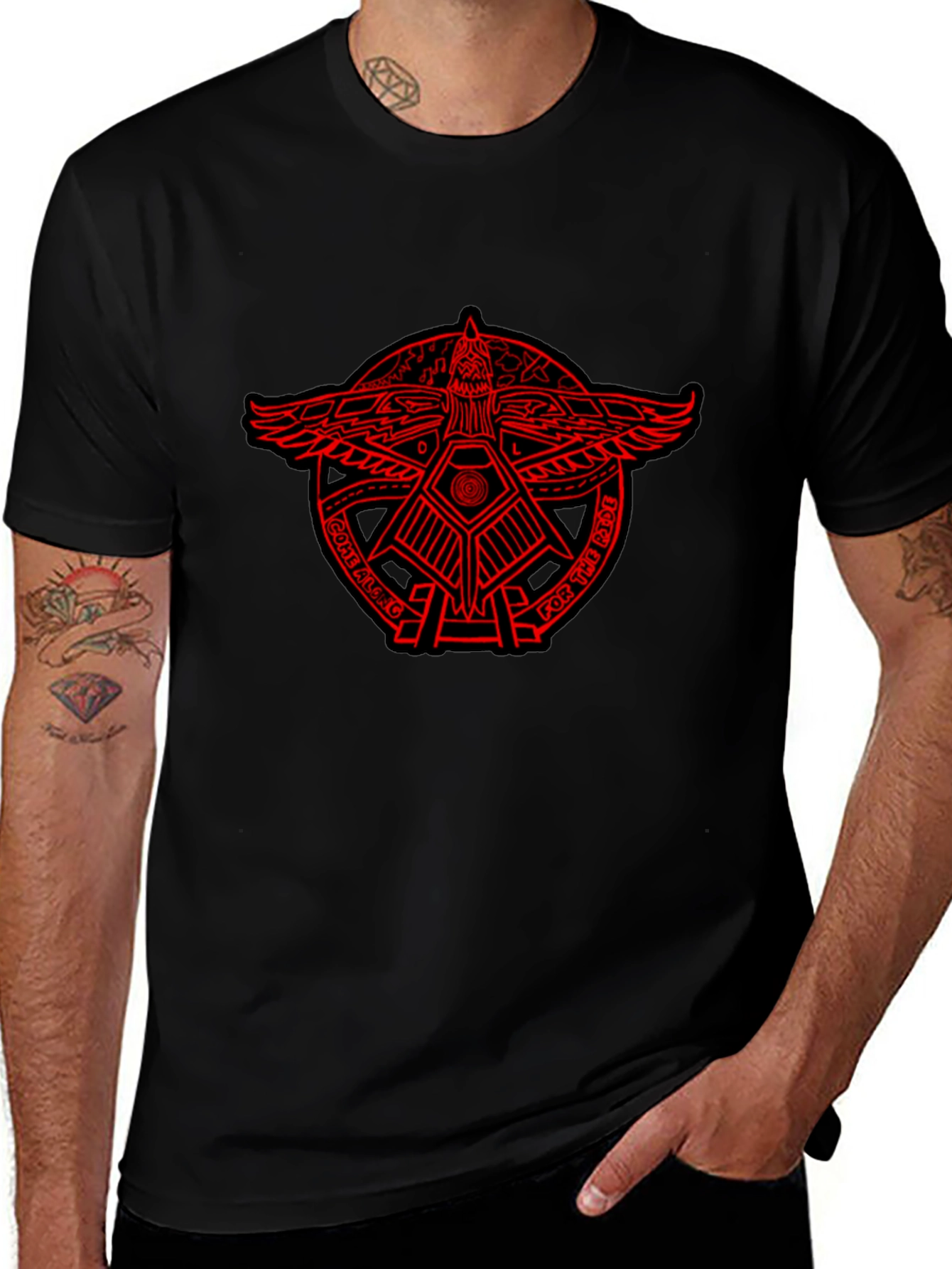 Eagle Crest Graphic Black T-Shirt