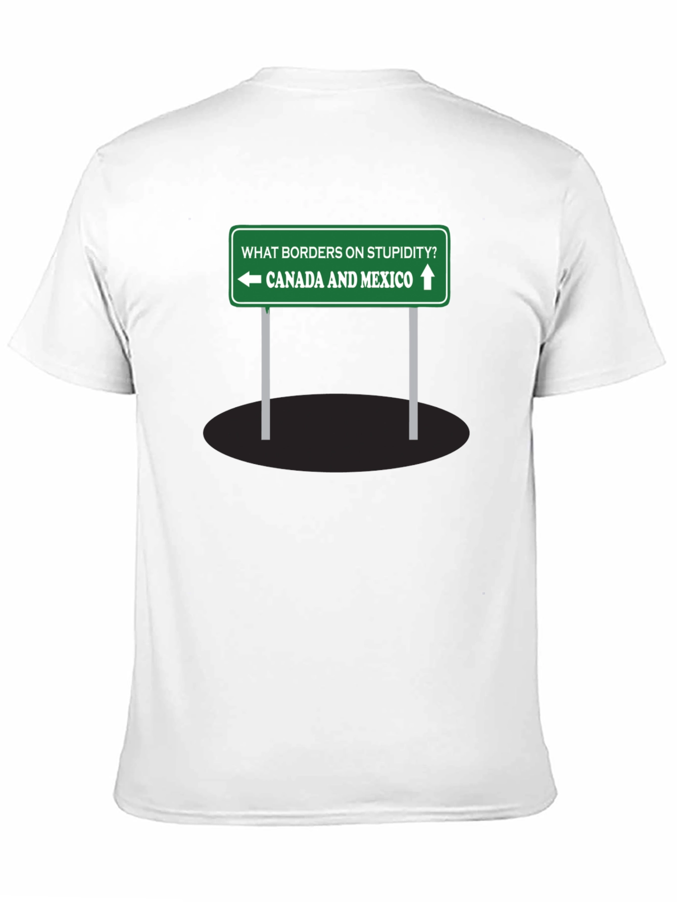 Humorous Canada Mexico Graphic T-Shirt