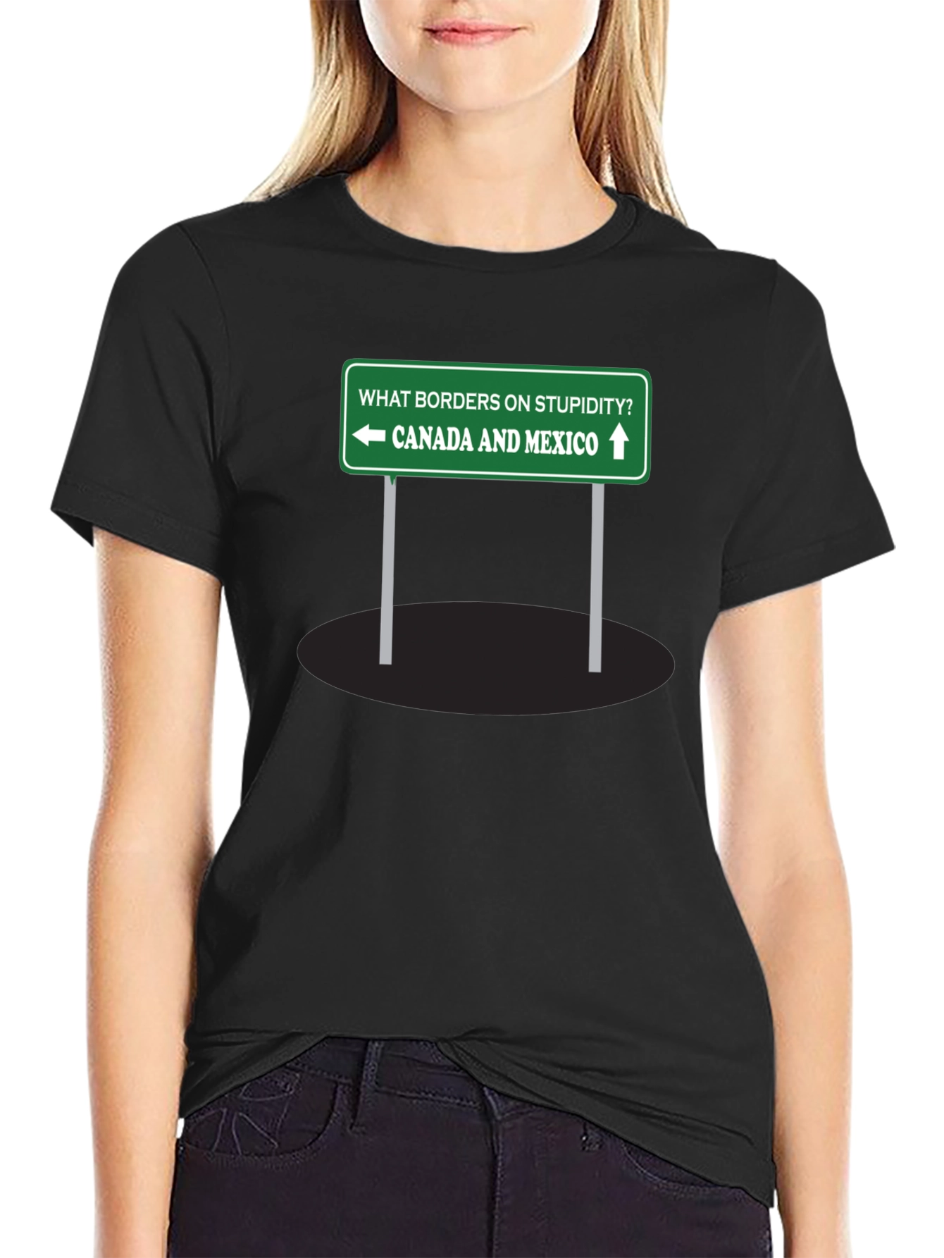 Humorous Canada Mexico Graphic T-Shirt