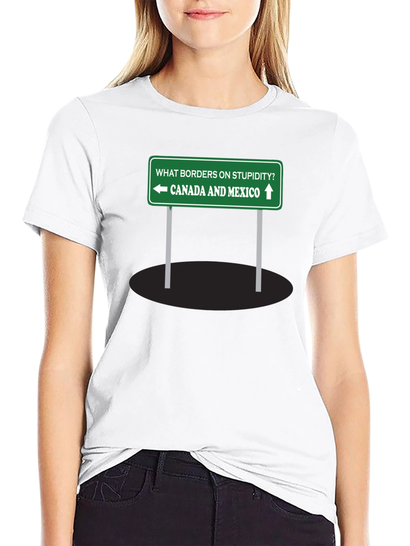 Humorous Canada Mexico Graphic T-Shirt