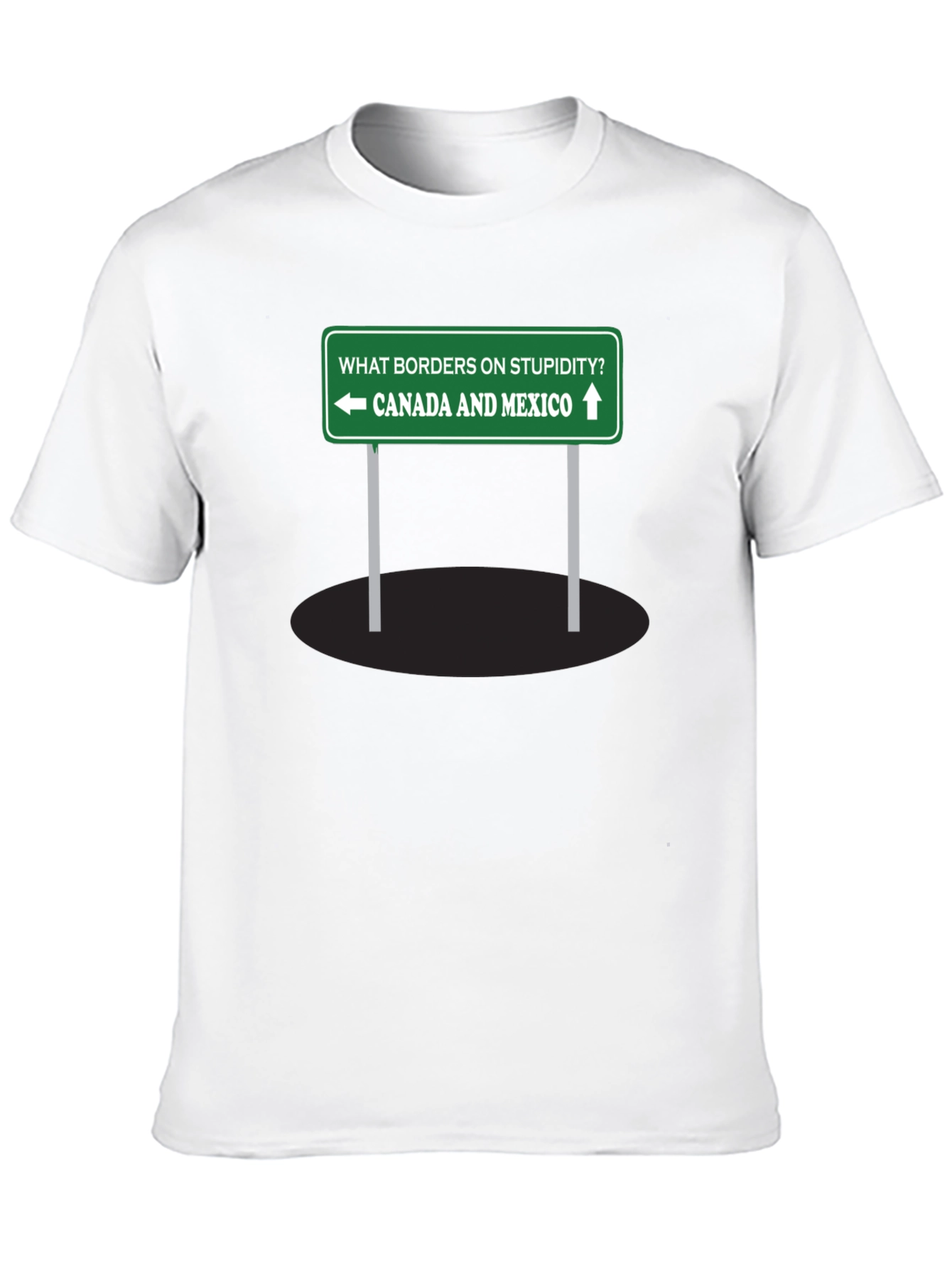 Humorous Canada Mexico Graphic T-Shirt