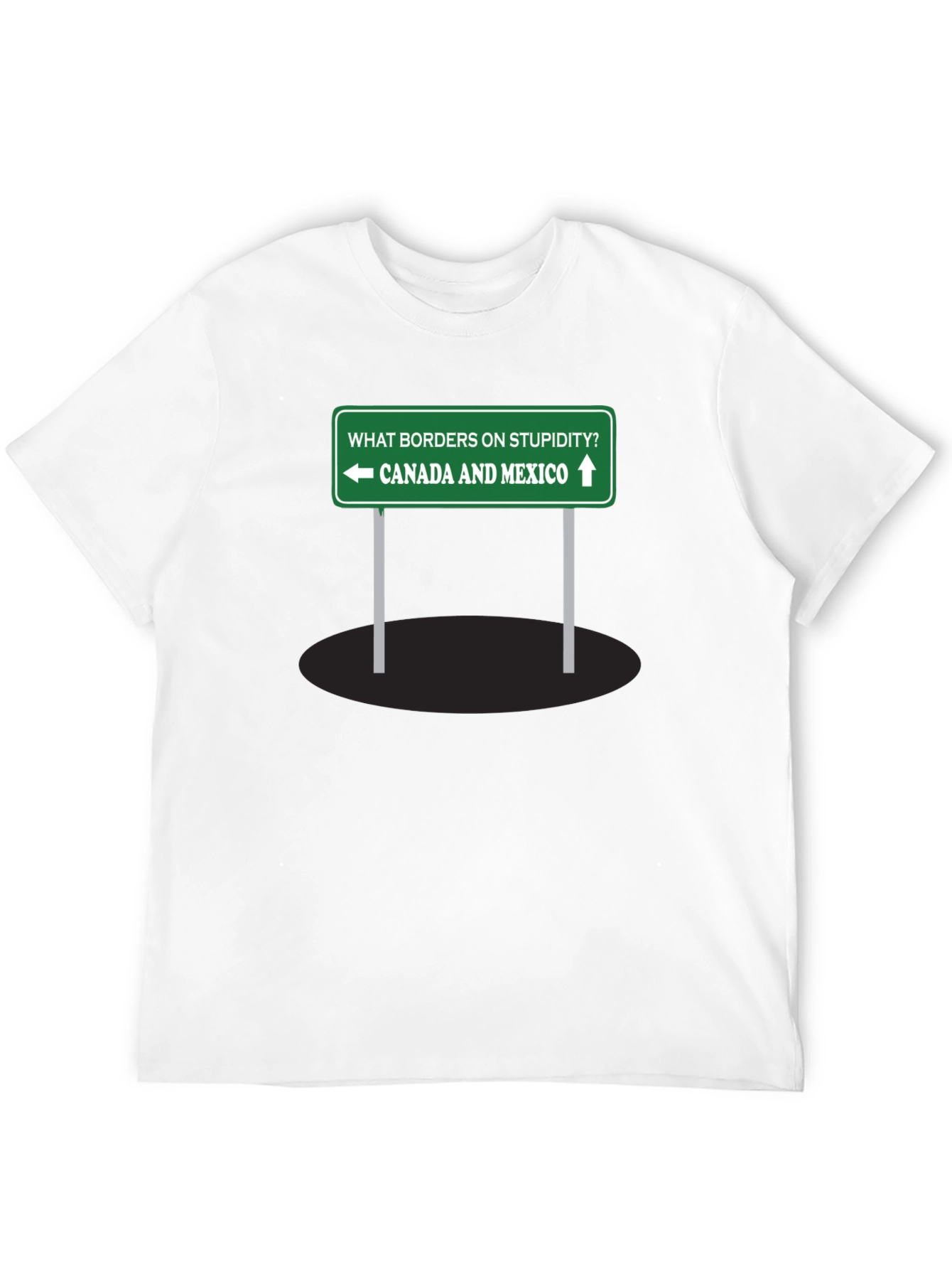 Humorous Canada Mexico Graphic T-Shirt