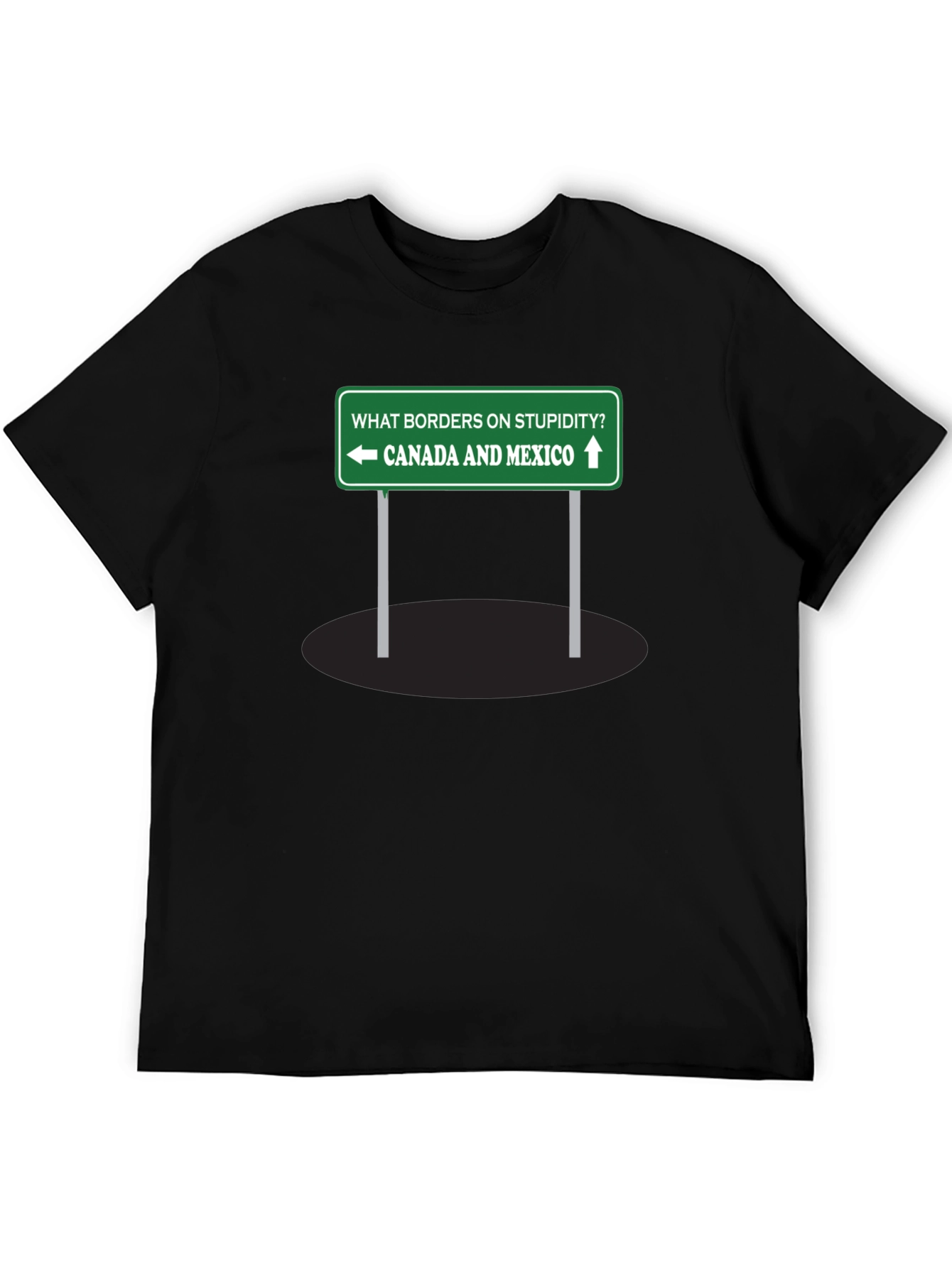 Humorous Canada Mexico Graphic T-Shirt
