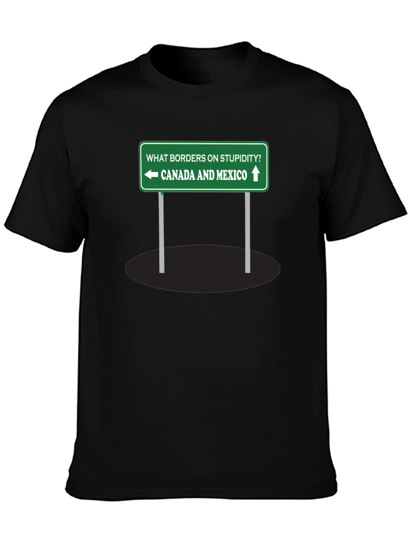 Humorous Canada Mexico Graphic T-Shirt