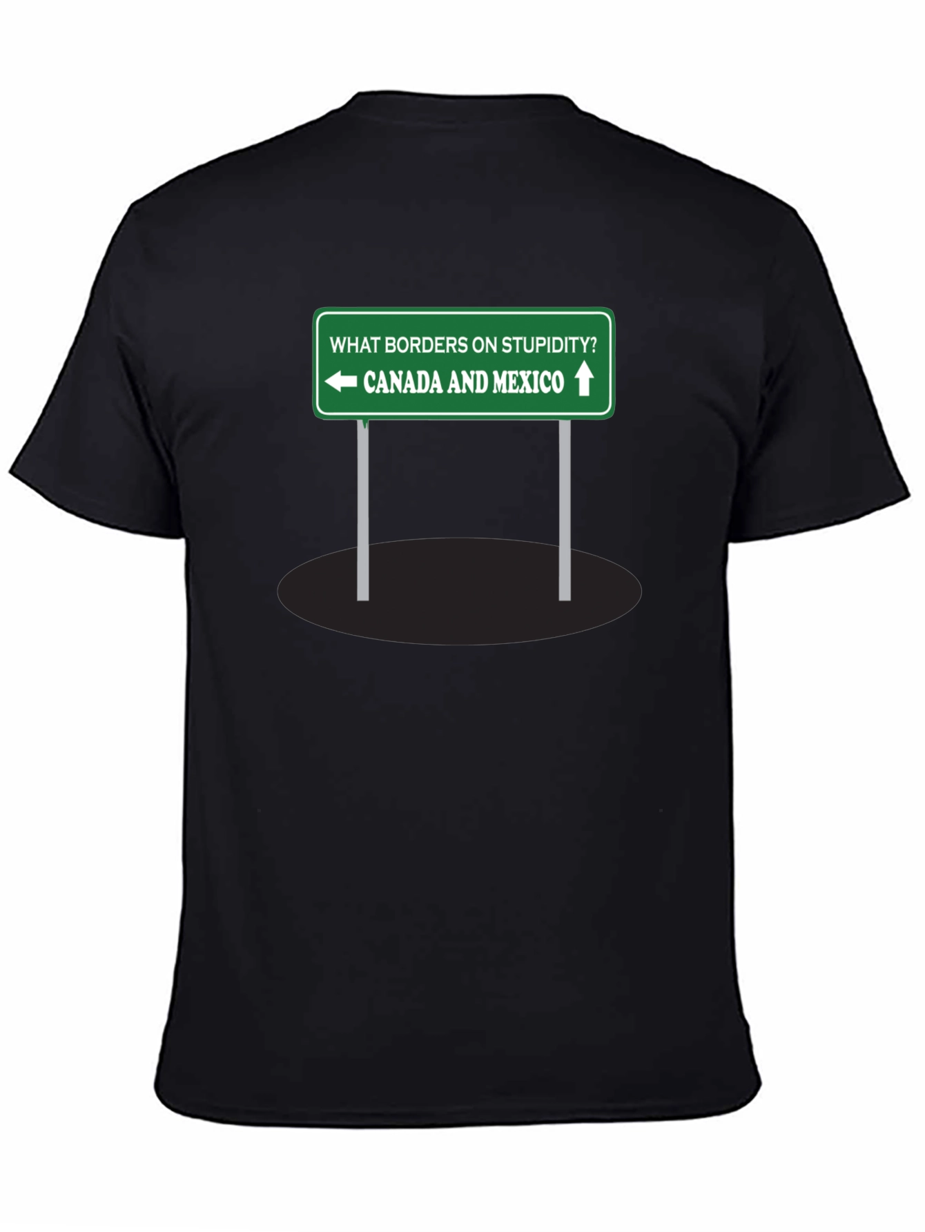 Humorous Canada Mexico Graphic T-Shirt