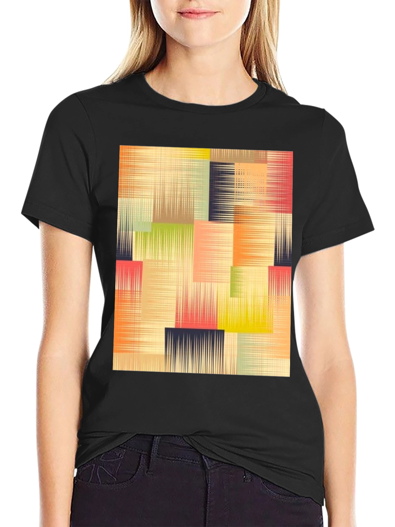 Abstract Geometric T-Shirt - Modern Art Design