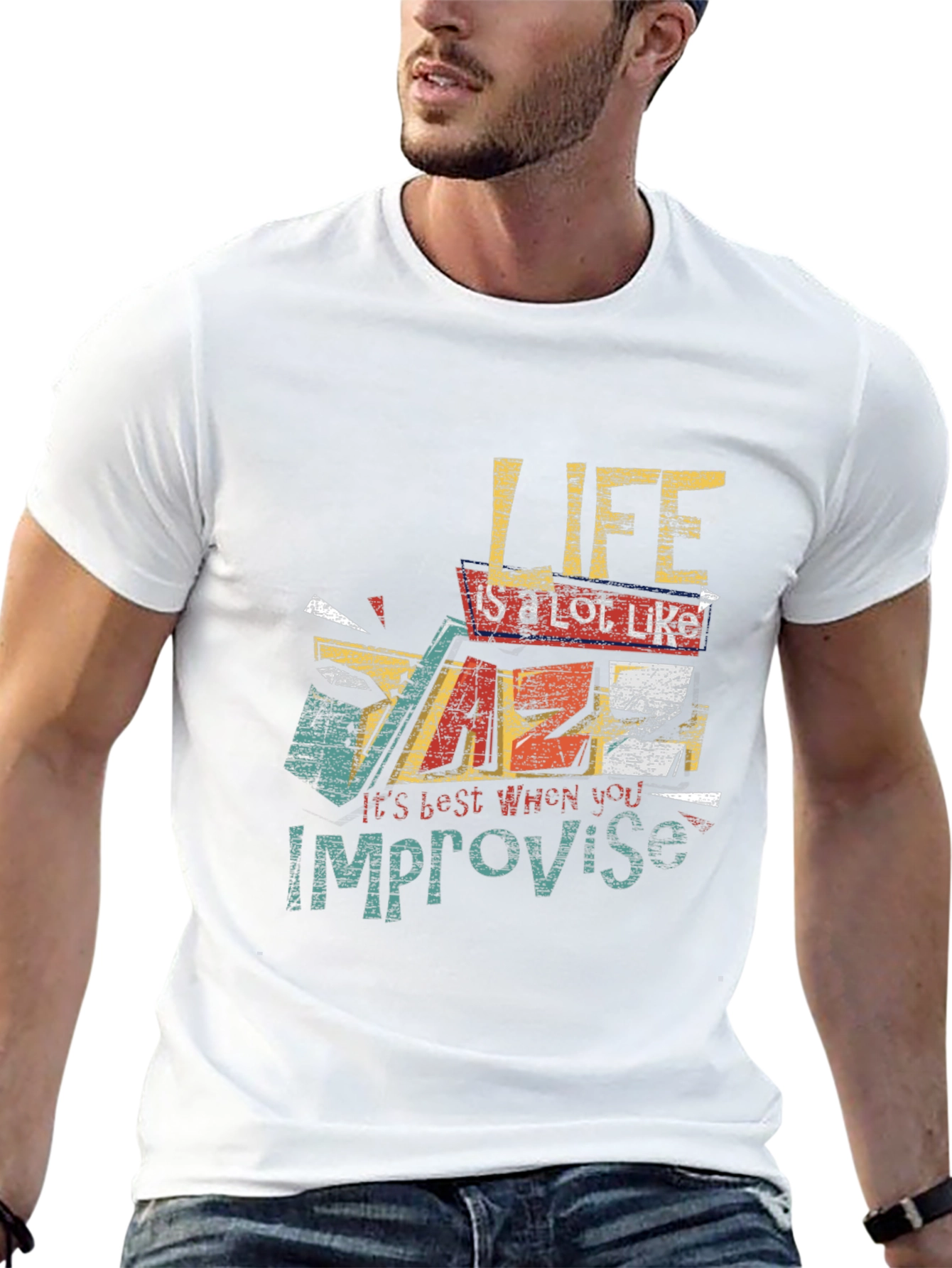 Life Improvise Graphic Print Tee
