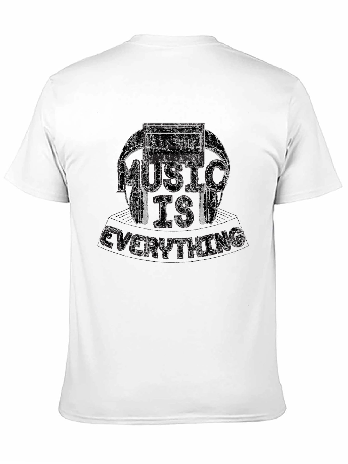 Music Is Everything Black Graphic Tee