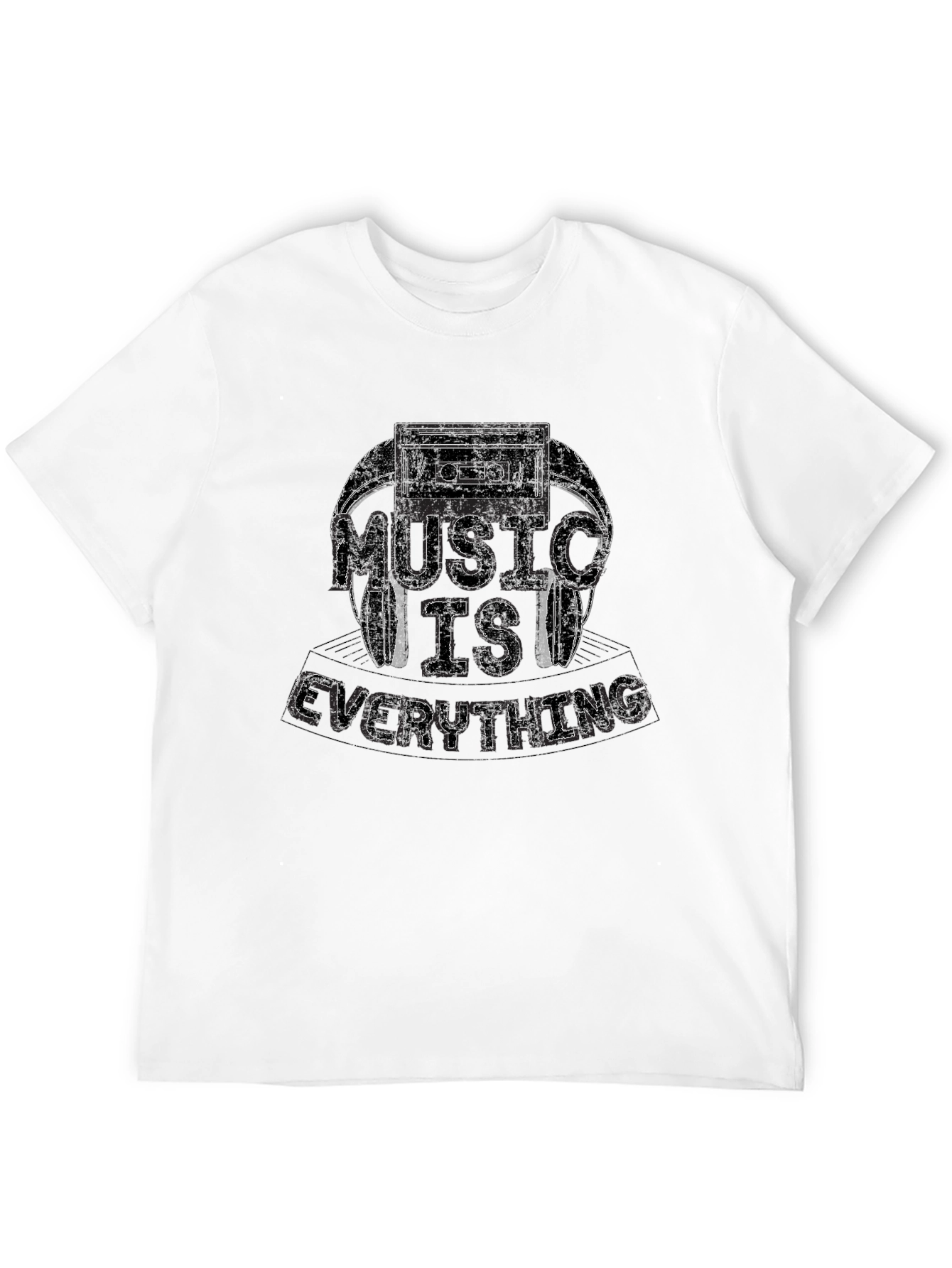Music Is Everything Black Graphic Tee