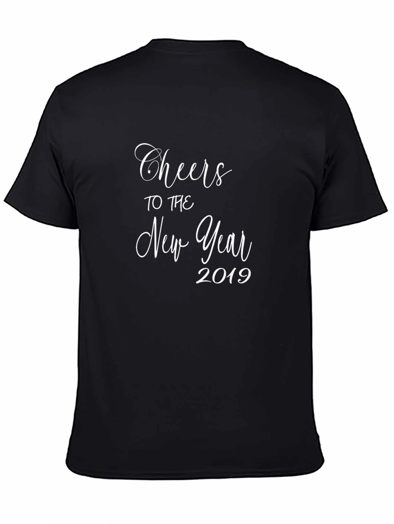 Cheers to the New Year 2019 Black T-Shirt
