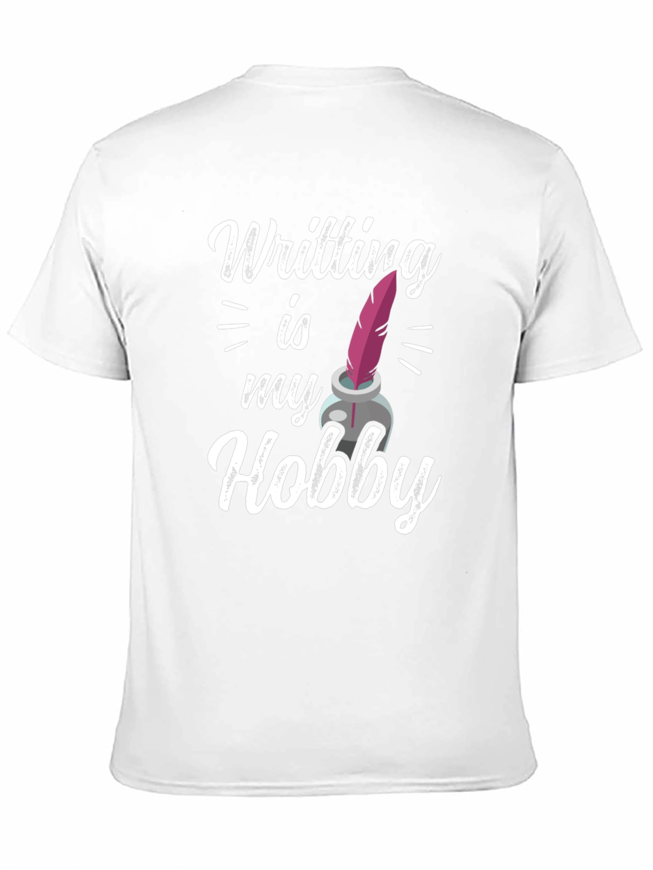 Writing is My Hobby T-Shirt - Black Graphic Tee