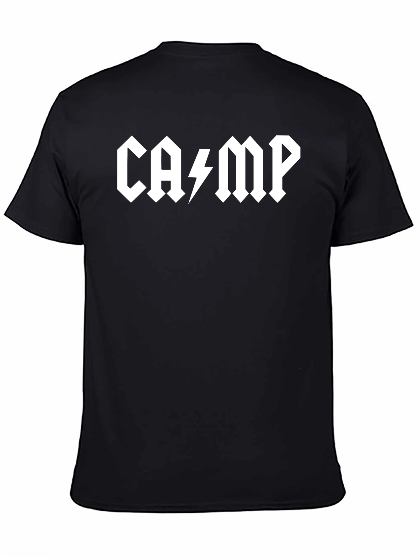 CAMP AC/DC Style Black T-Shirt