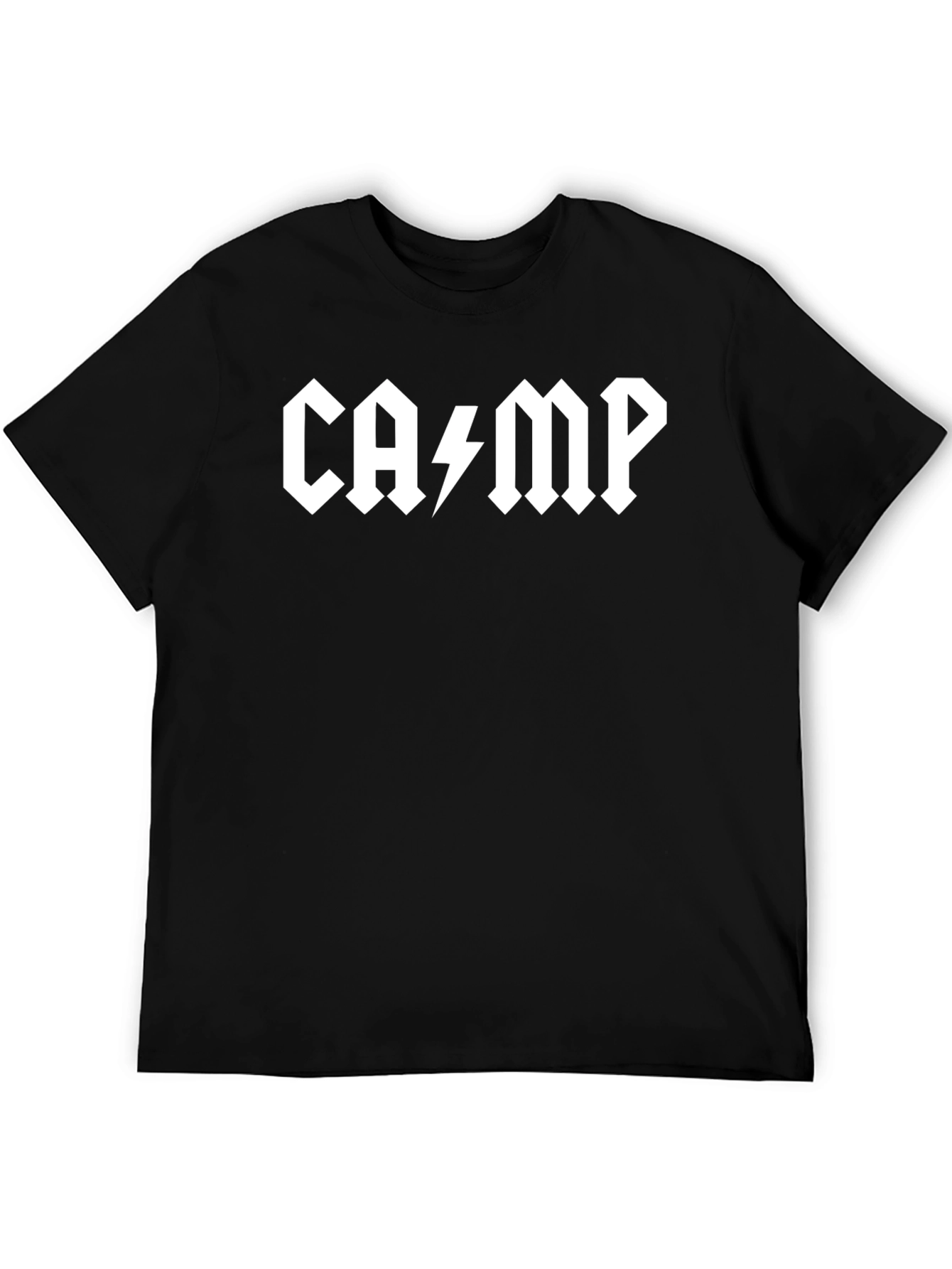 CAMP AC/DC Style Black T-Shirt