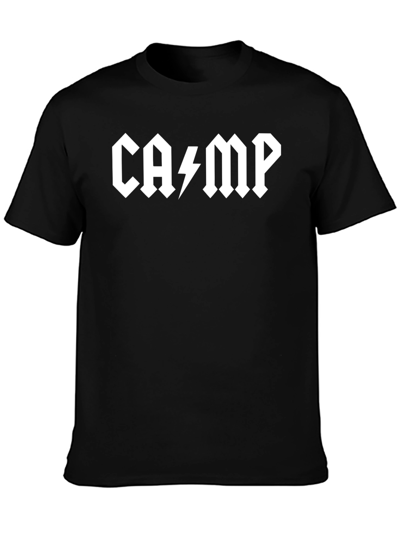 CAMP AC/DC Style Black T-Shirt