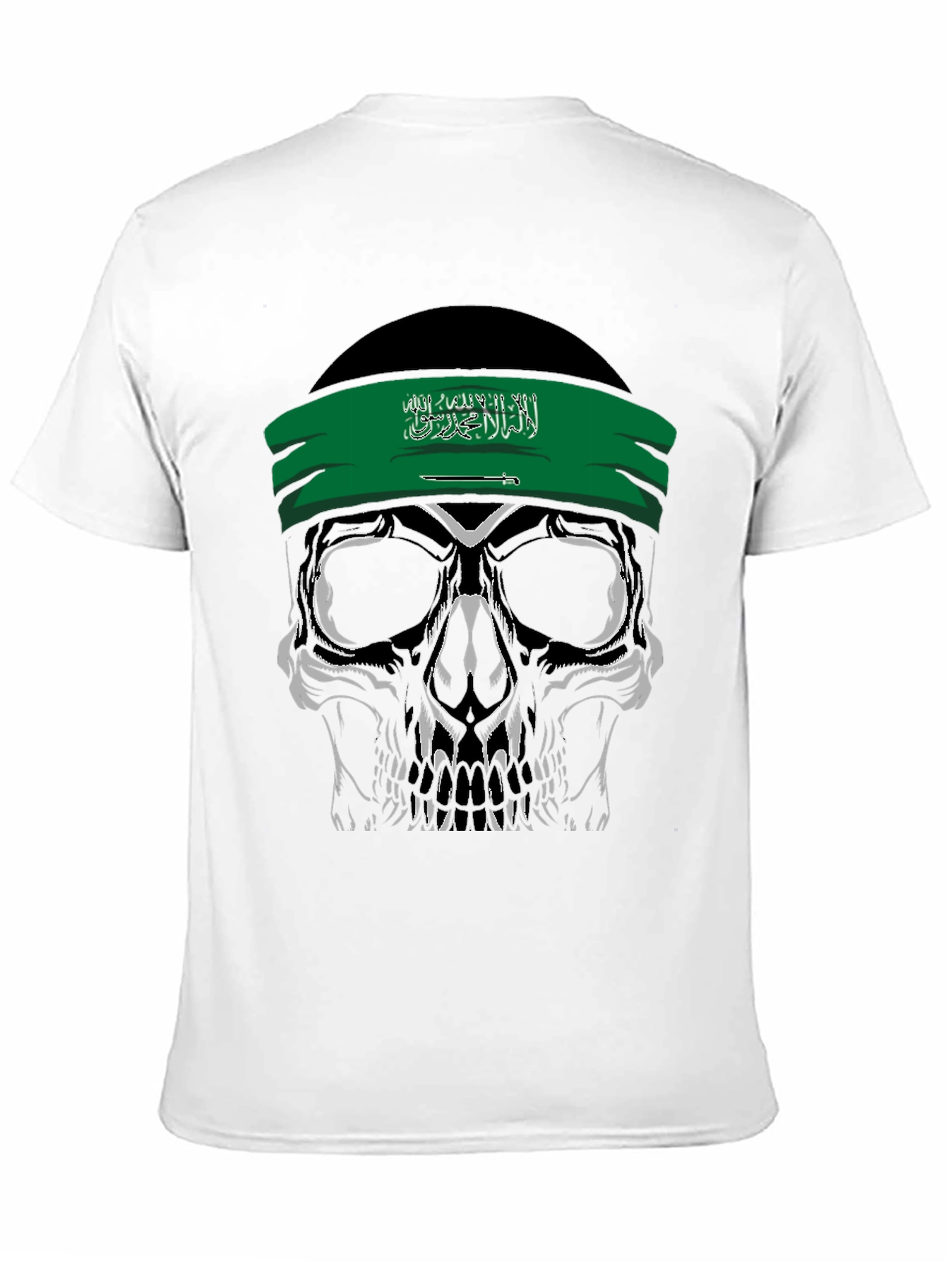 Saudi Skull T-Shirt - Edgy Saudi Arabia Pride