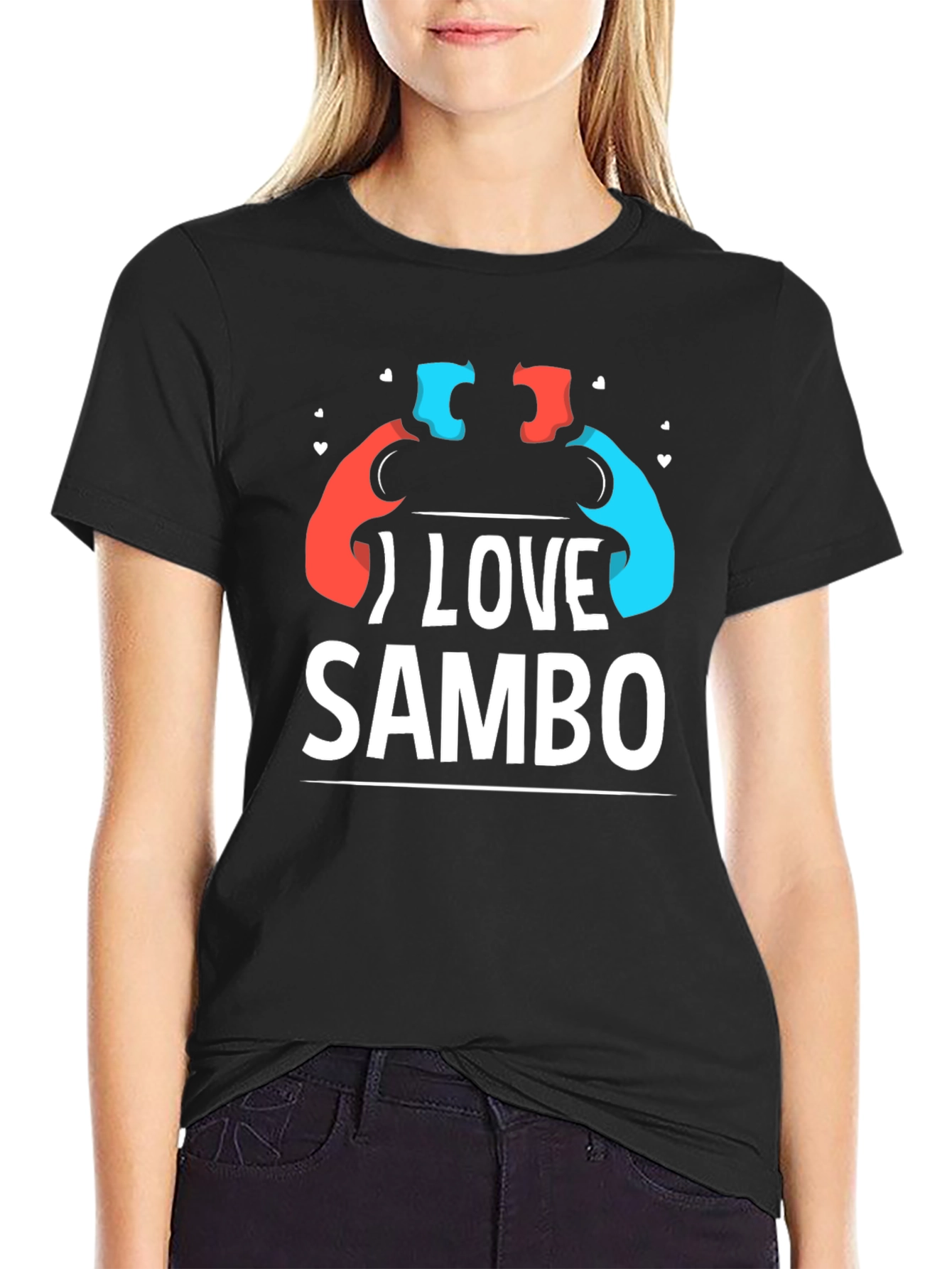 I Love Sambo T-Shirt - Wrestling Sport Tee