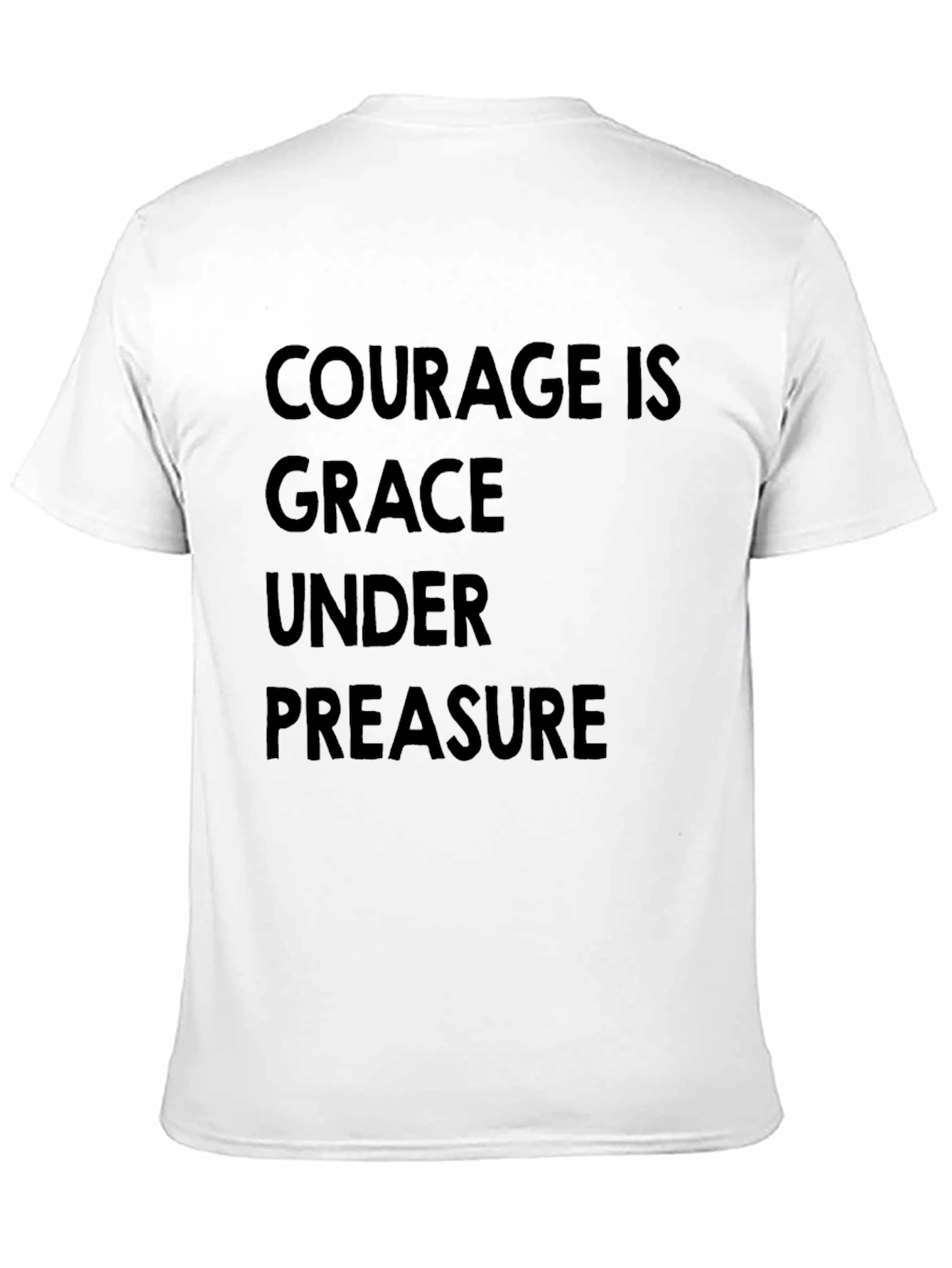 Courage Is Grace Under Pressure Black T-Shirt