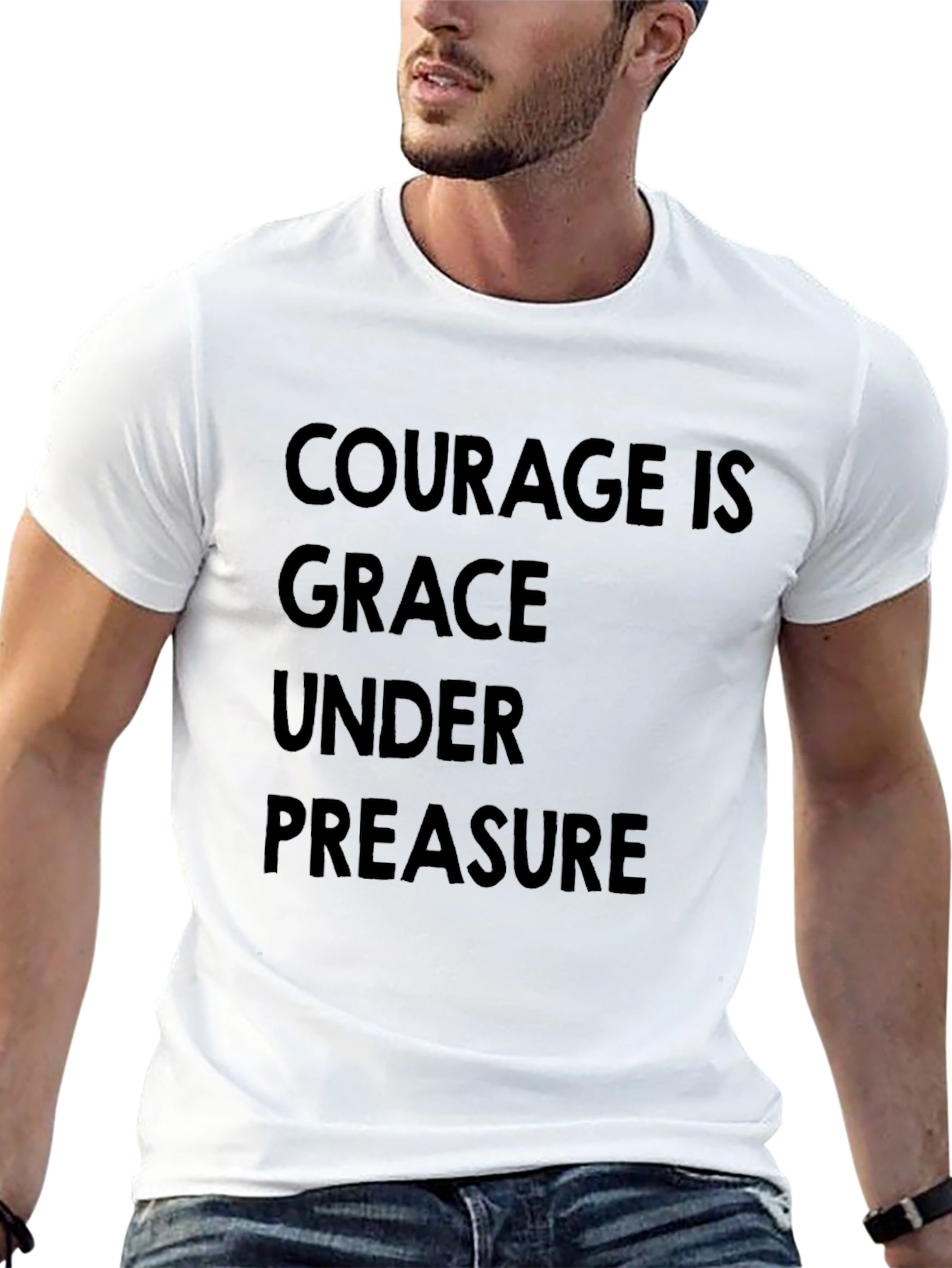 Courage Is Grace Under Pressure Black T-Shirt