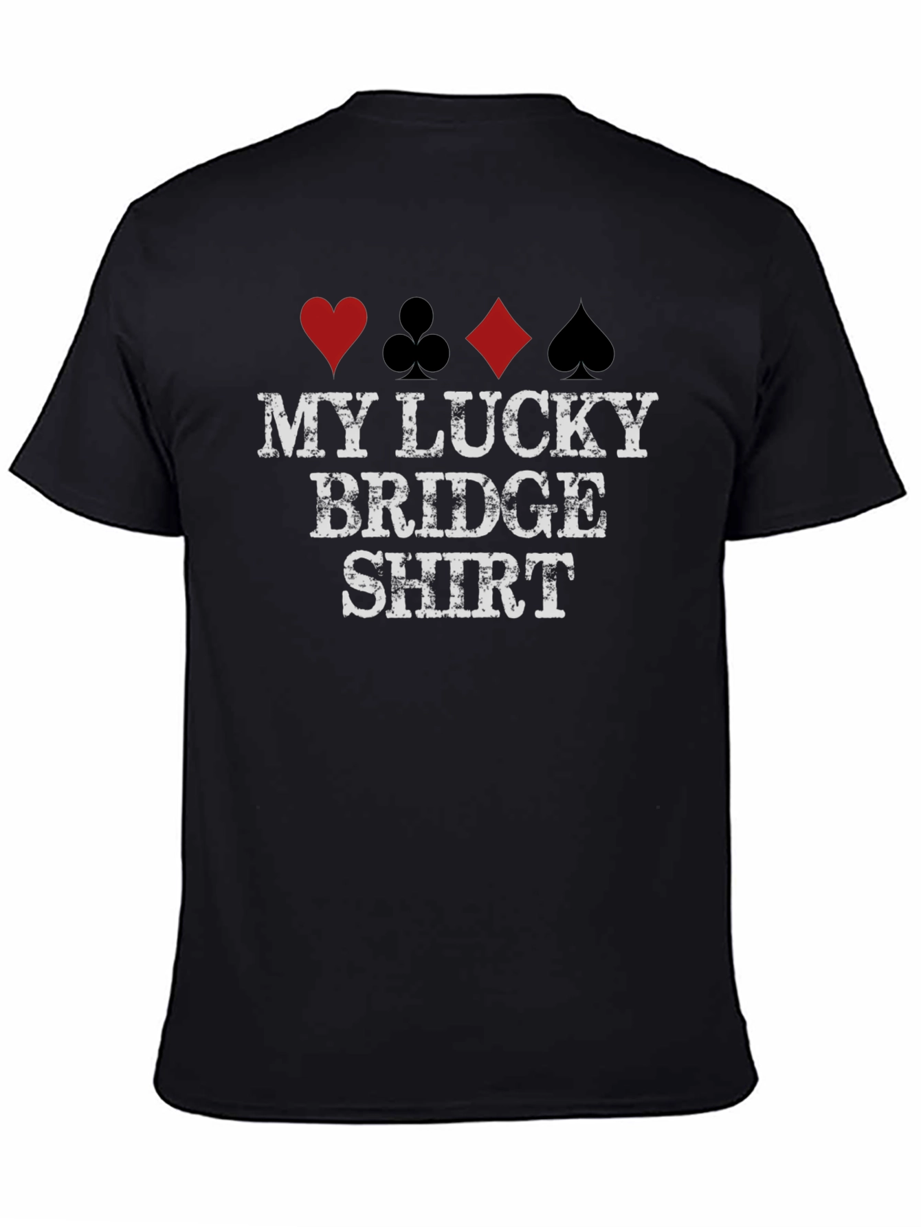 Lucky Bridge Shirt - Card Suit Design Tee