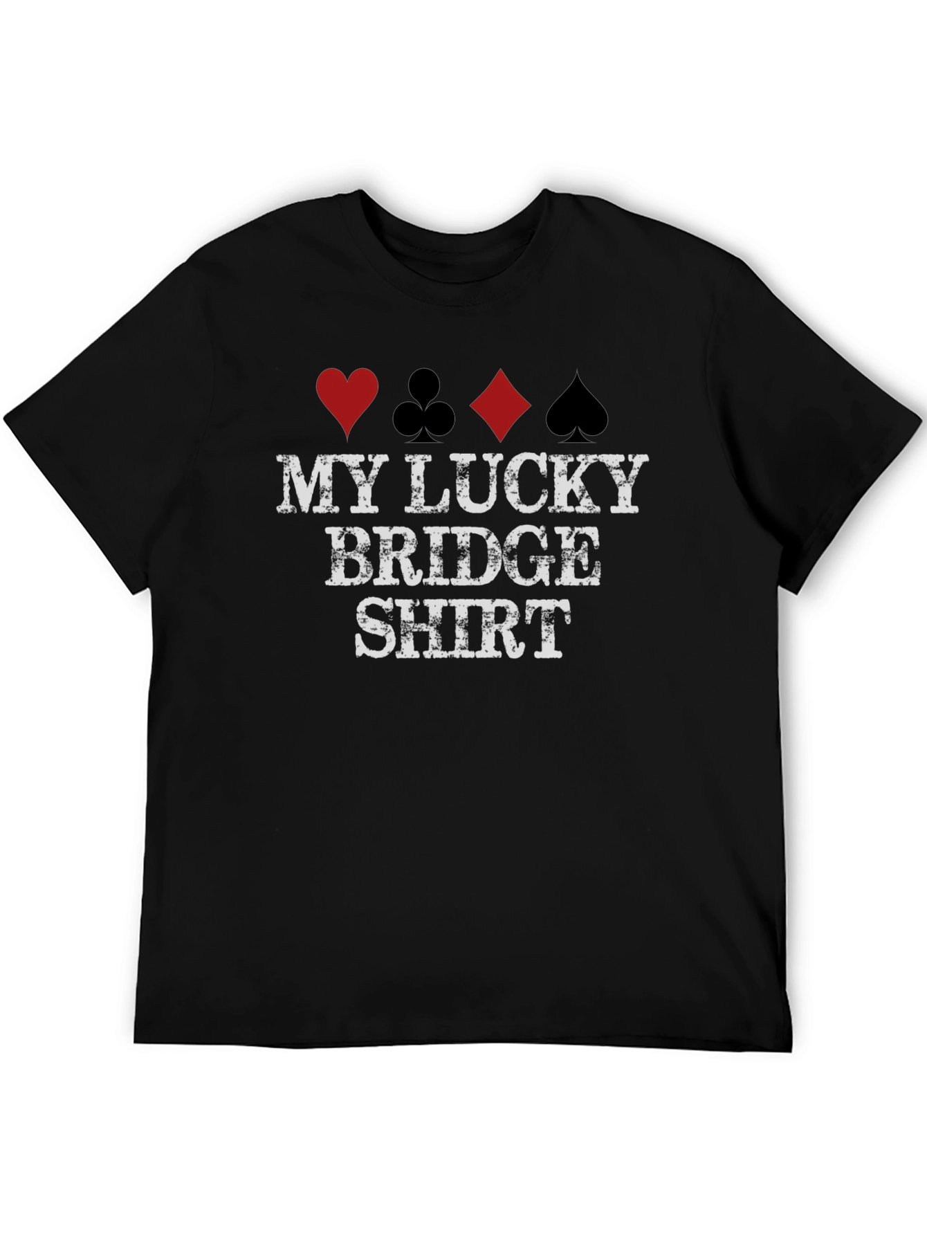 Lucky Bridge Shirt - Card Suit Design Tee