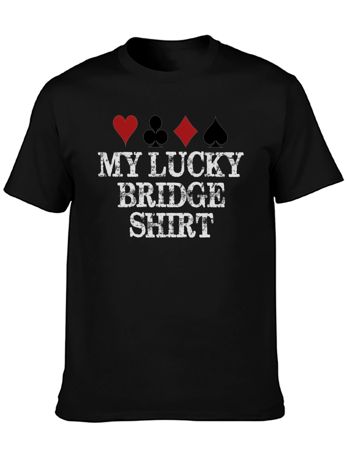 Lucky Bridge Shirt - Card Suit Design Tee