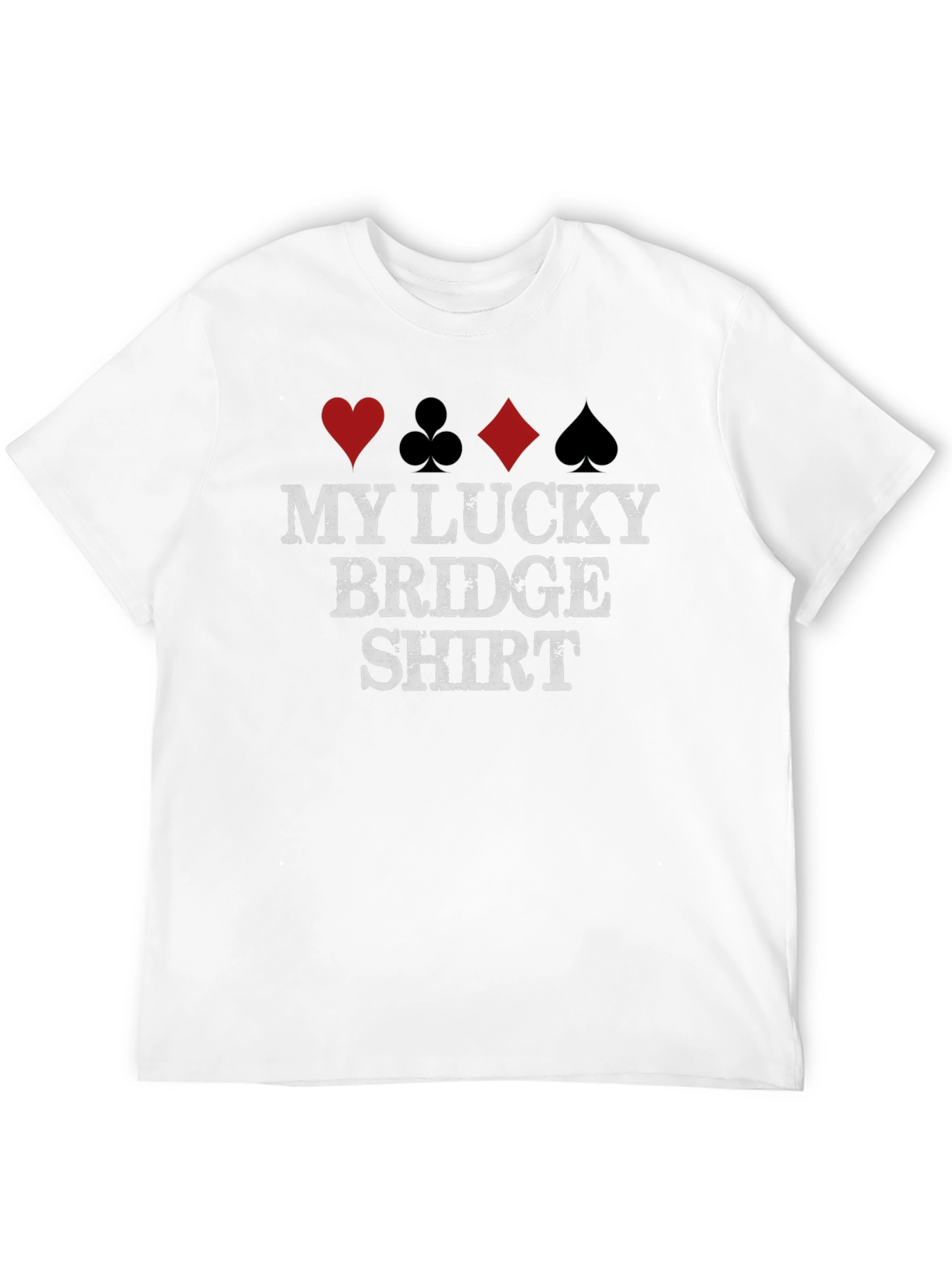 Lucky Bridge Shirt - Card Suit Design Tee