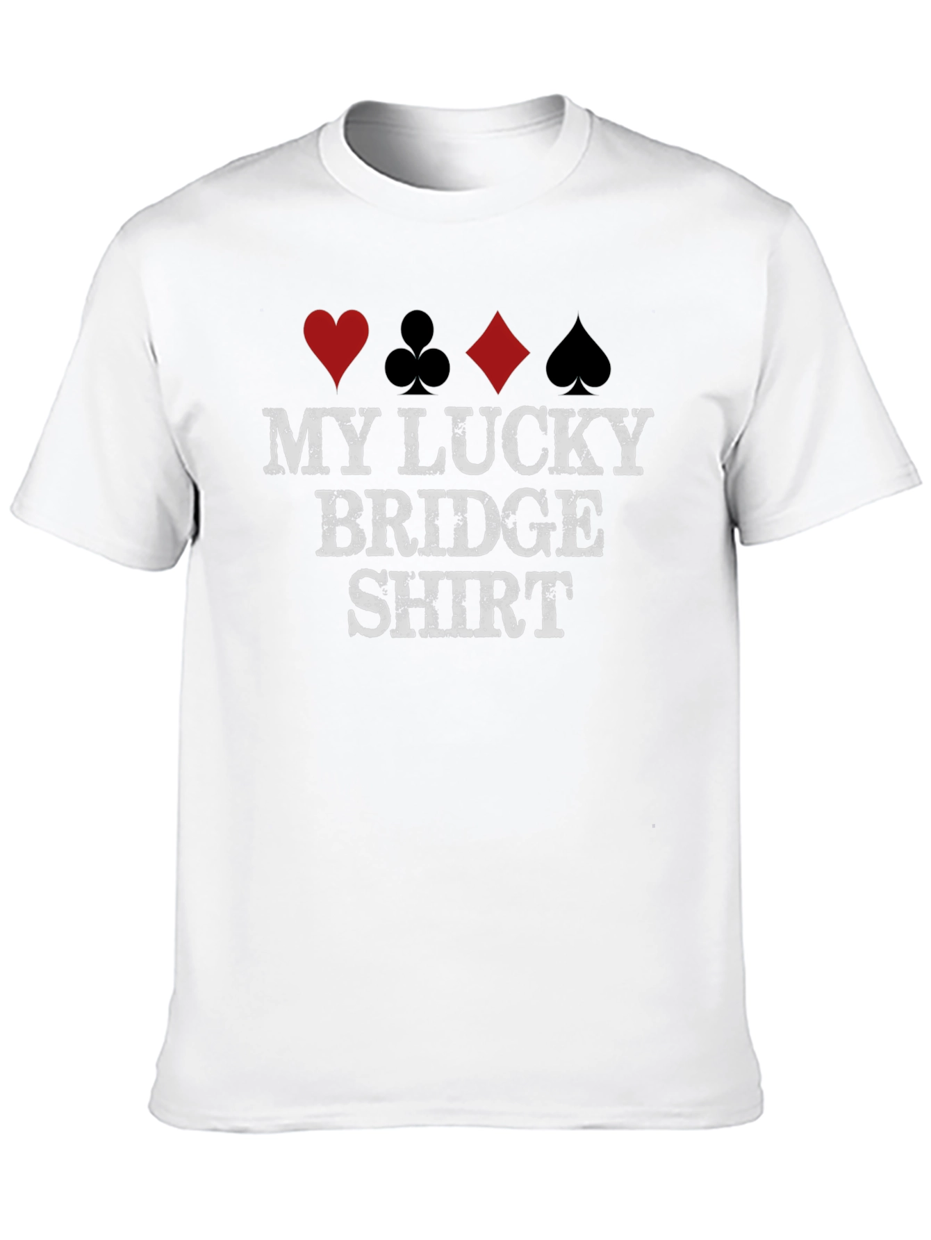 Lucky Bridge Shirt - Card Suit Design Tee