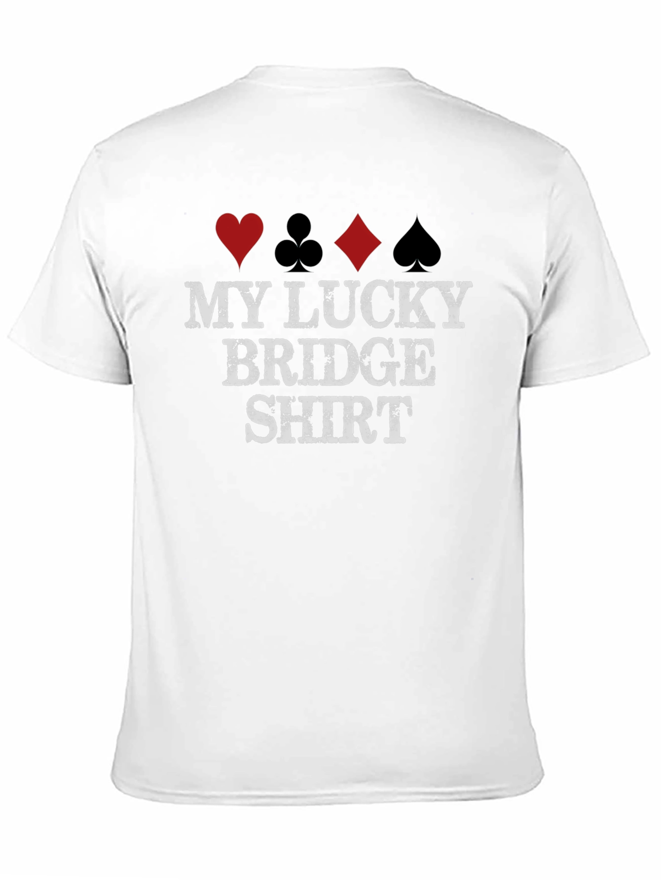 Lucky Bridge Shirt - Card Suit Design Tee