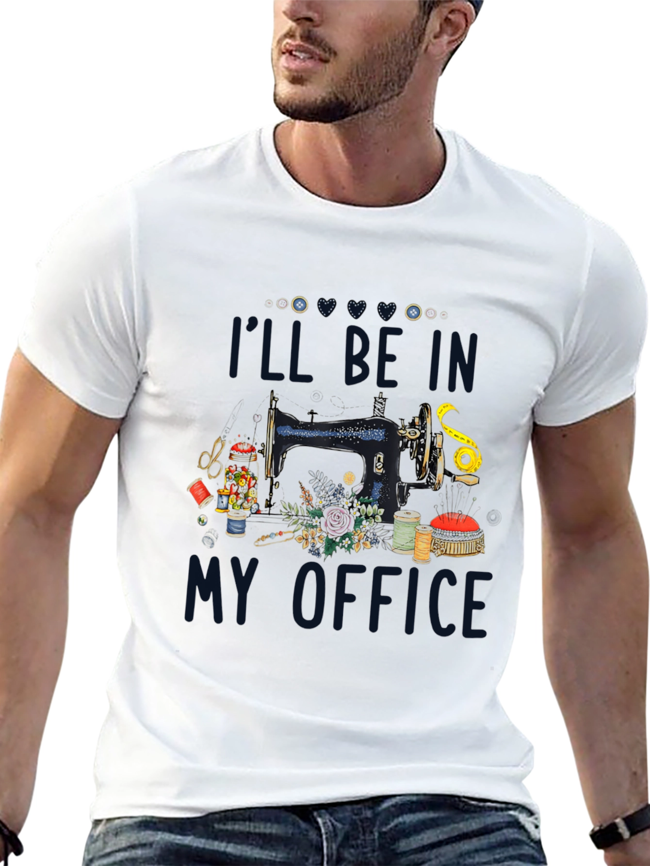 Sewing Room T-Shirt: Ill Be In My Office