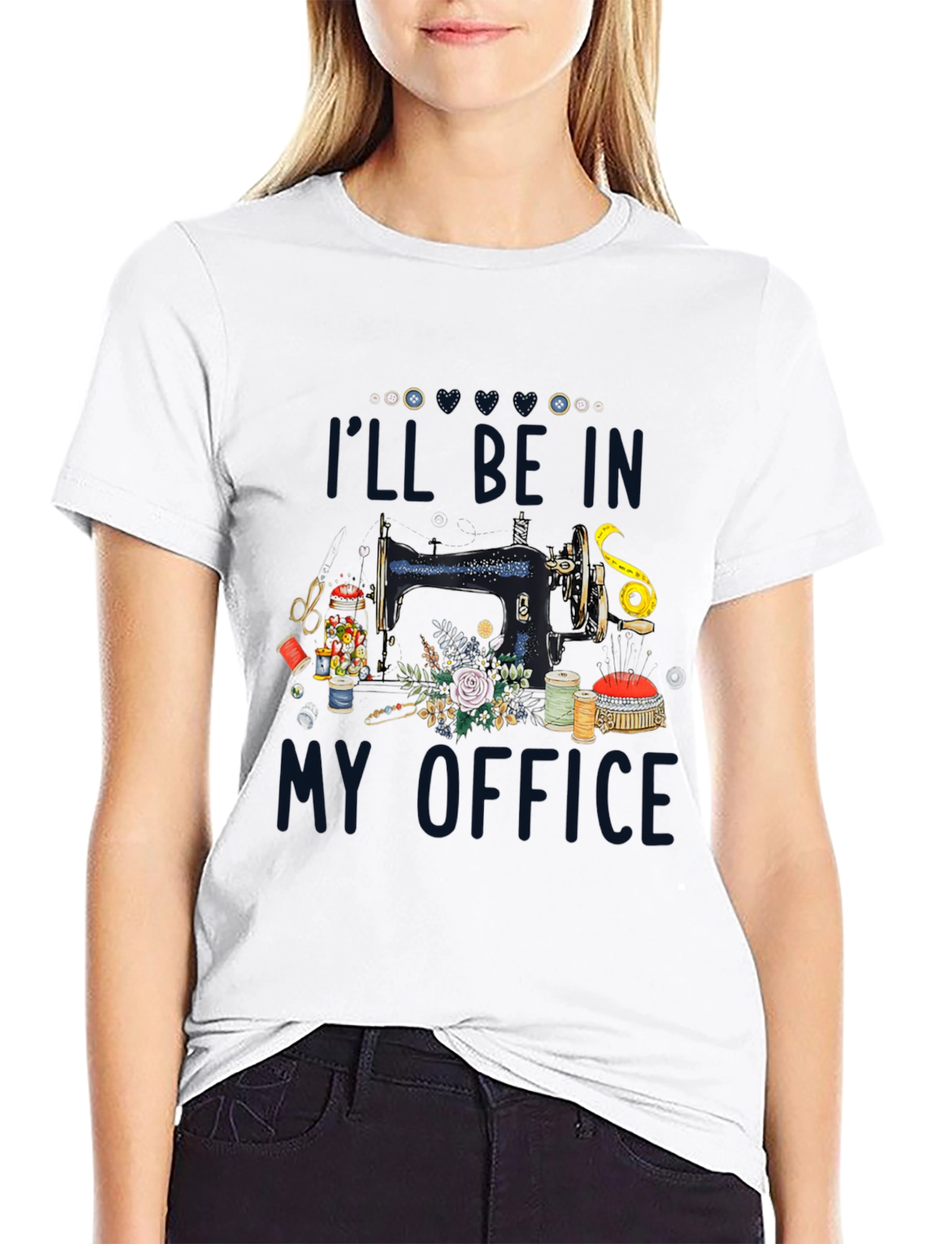 Sewing Room T-Shirt: Ill Be In My Office
