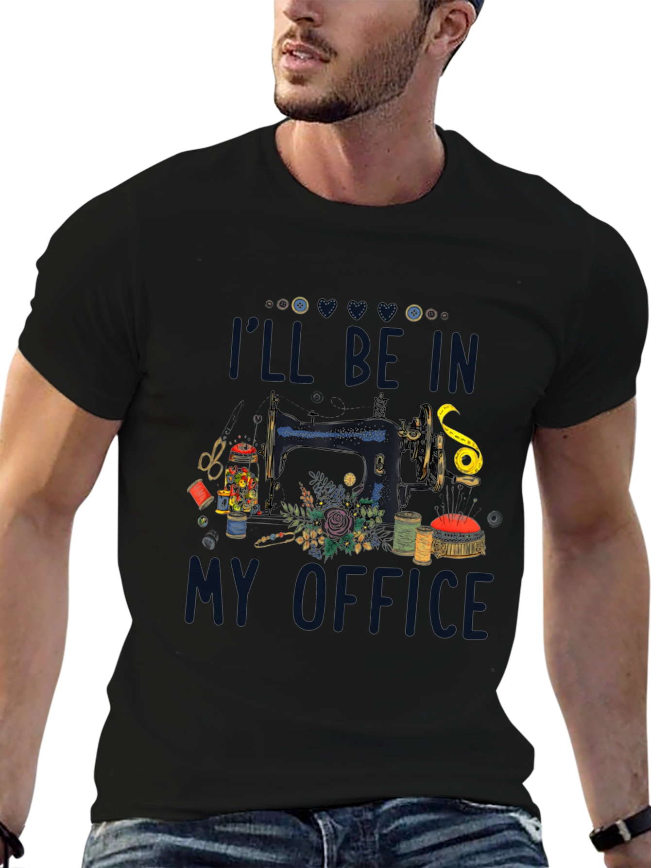 Sewing Room T-Shirt: Ill Be In My Office