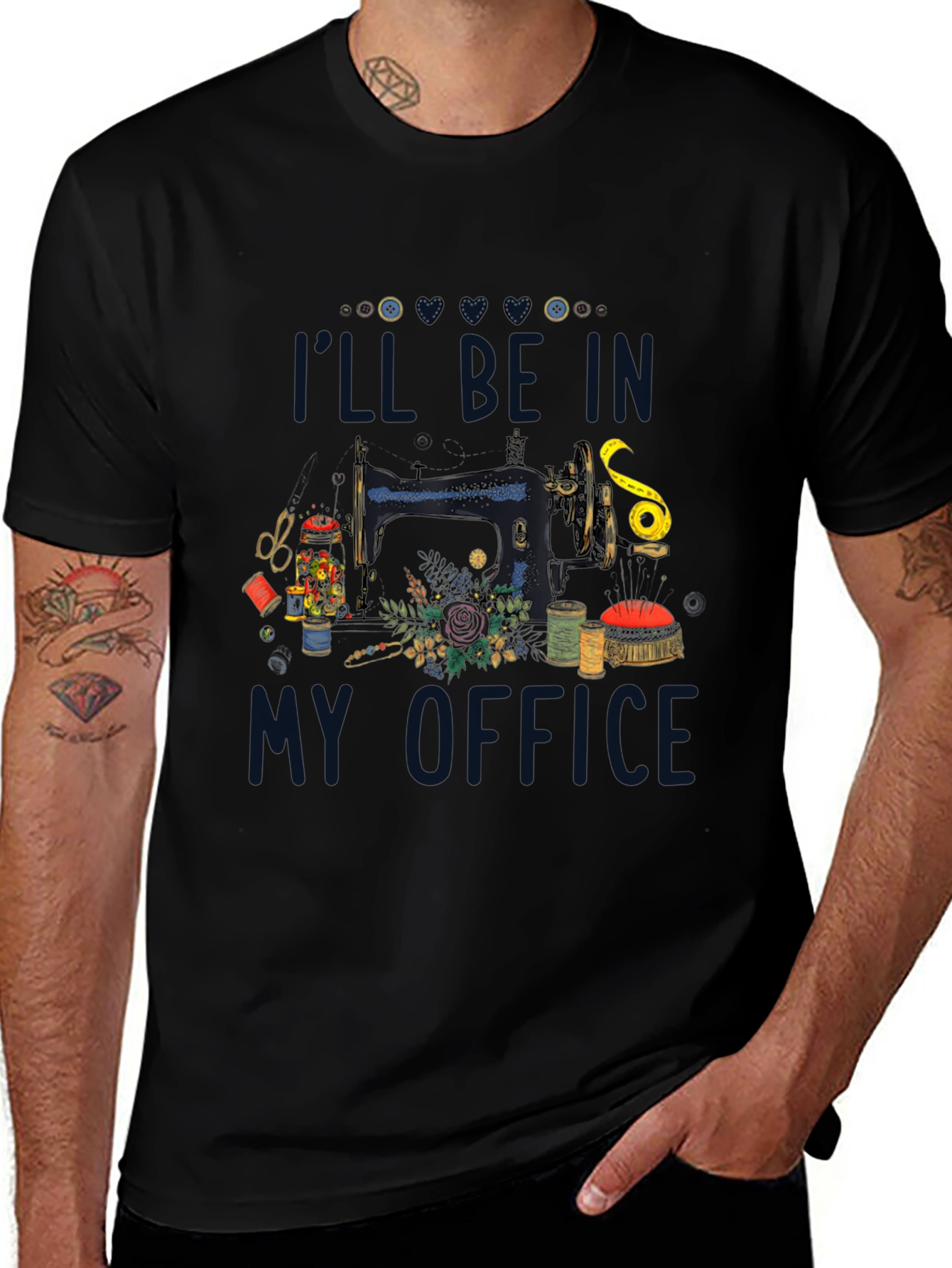 Sewing Room T-Shirt: Ill Be In My Office