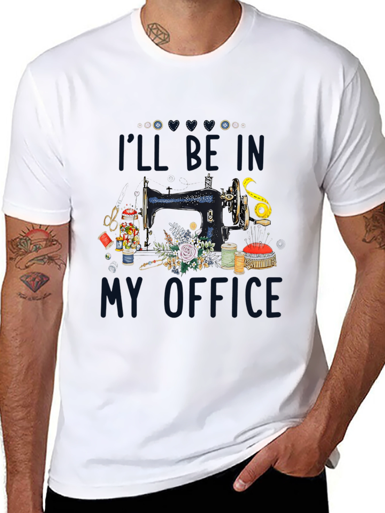 Sewing Room T-Shirt: Ill Be In My Office
