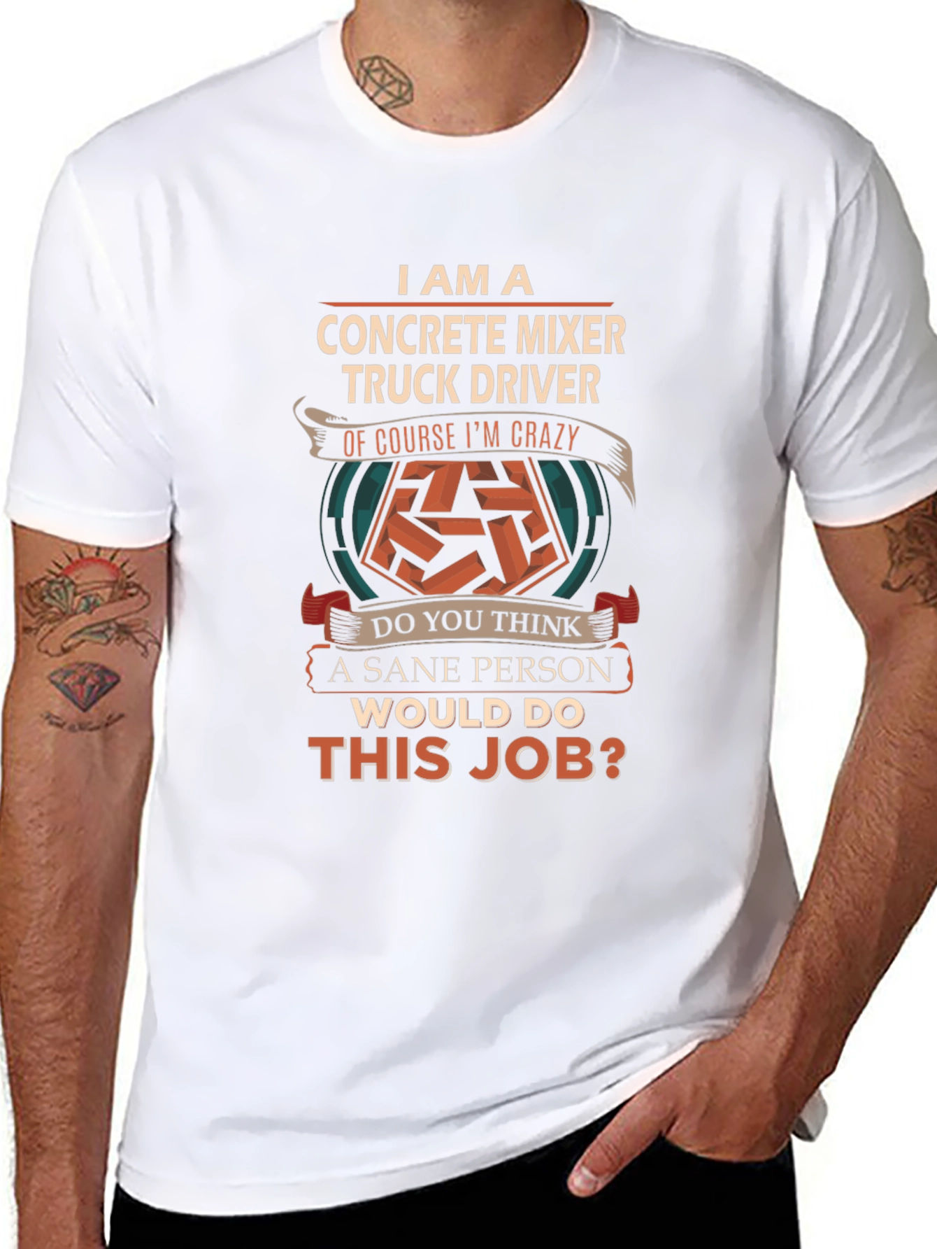 Crazy Concrete Mixer Truck Driver T-Shirt