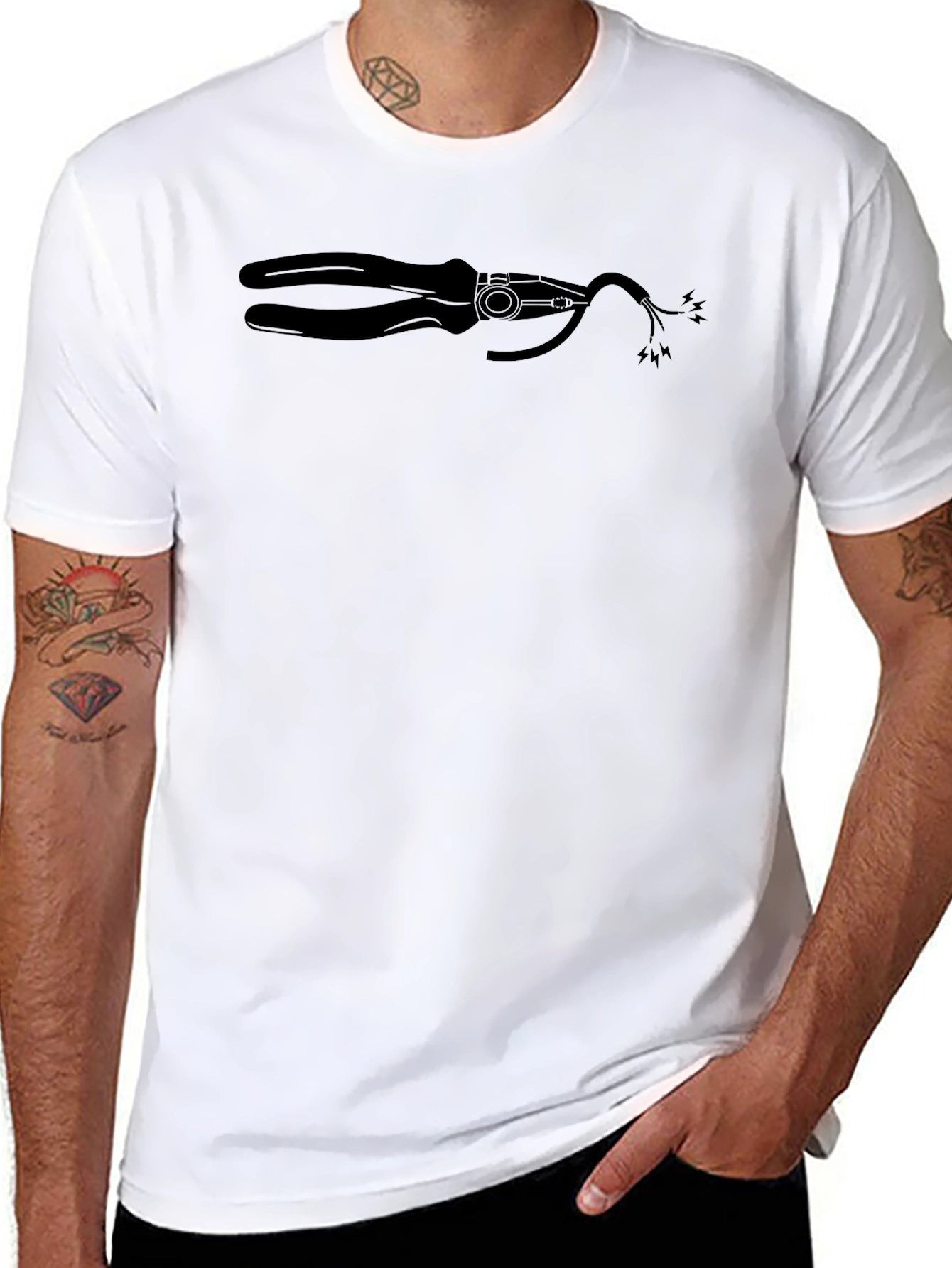 Electrician Humor T-Shirt - Wire Cutter Graphic Tee